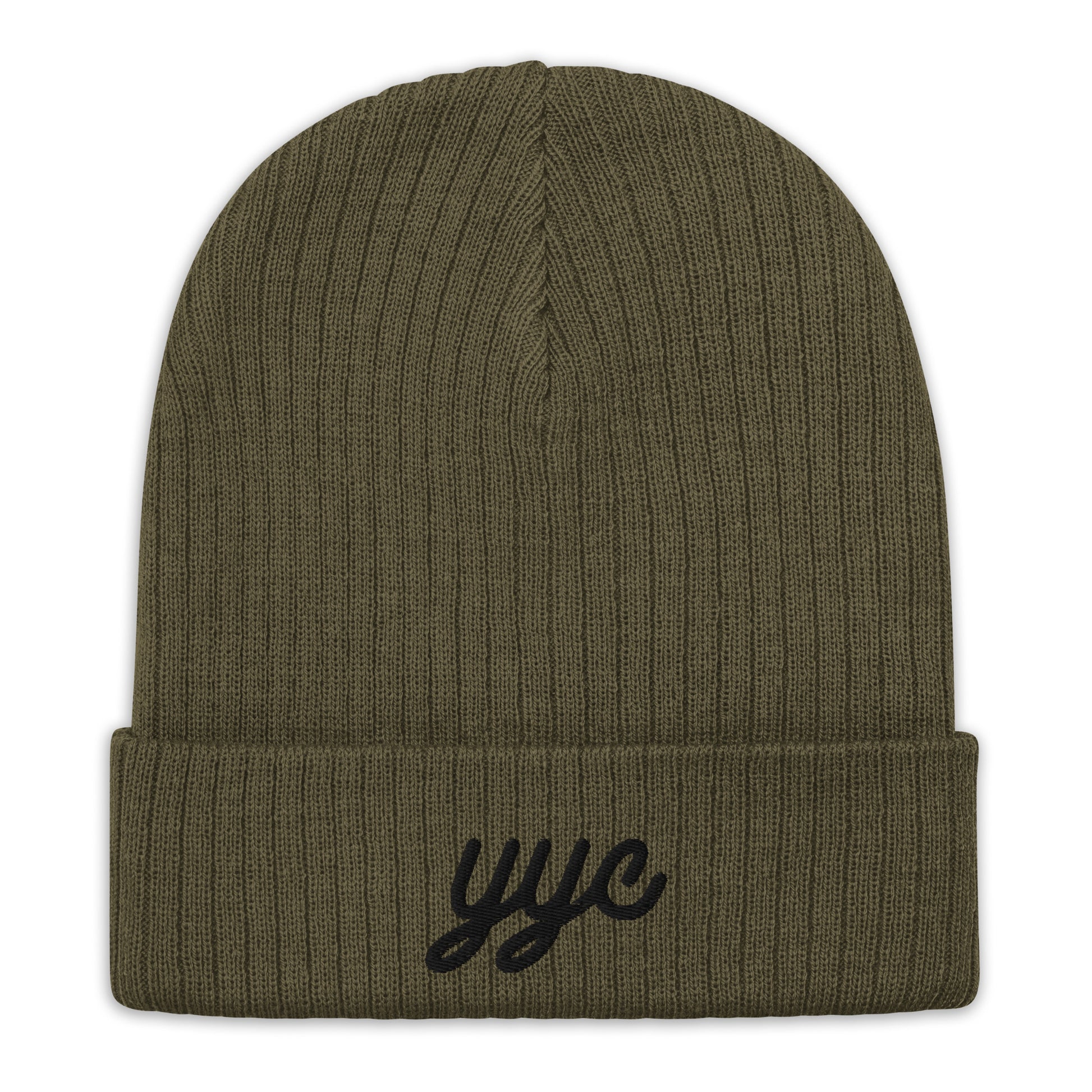 Vintage Script Recycled Cuffed Beanie • YYC Calgary • YHM Designs - Image 09