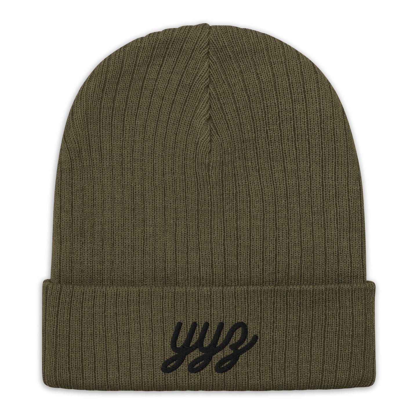 Vintage Script Recycled Cuffed Beanie • YYZ Toronto • YHM Designs - Image 09