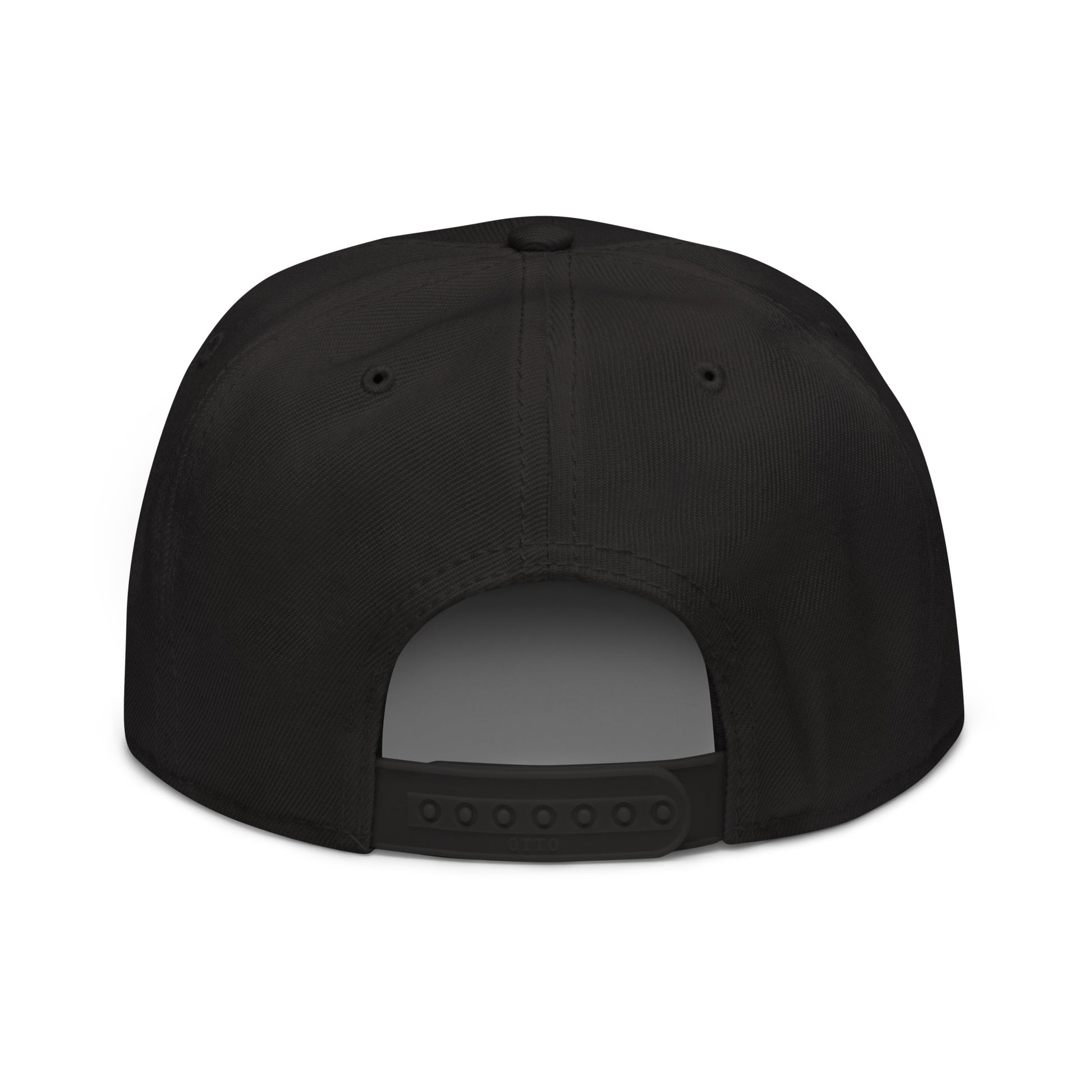 College-Style Wool-Blend Snapback Hat • Black • YXY Whitehorse • YHM Designs - Image 08
