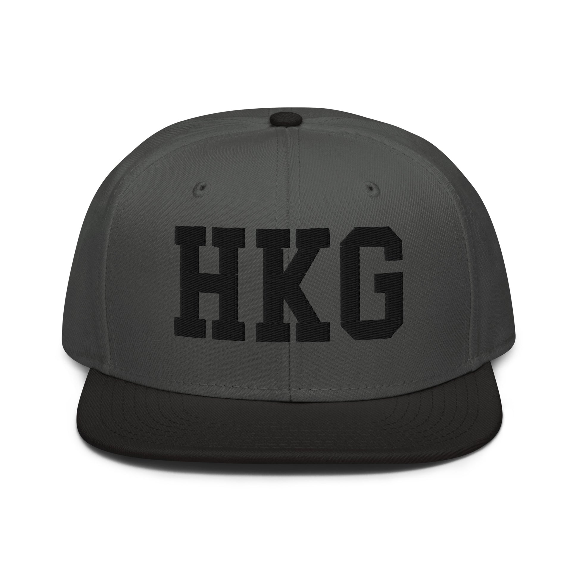 College-Style Wool-Blend Snapback Hat • Black • HKG Hong Kong • YHM Designs - Image 11