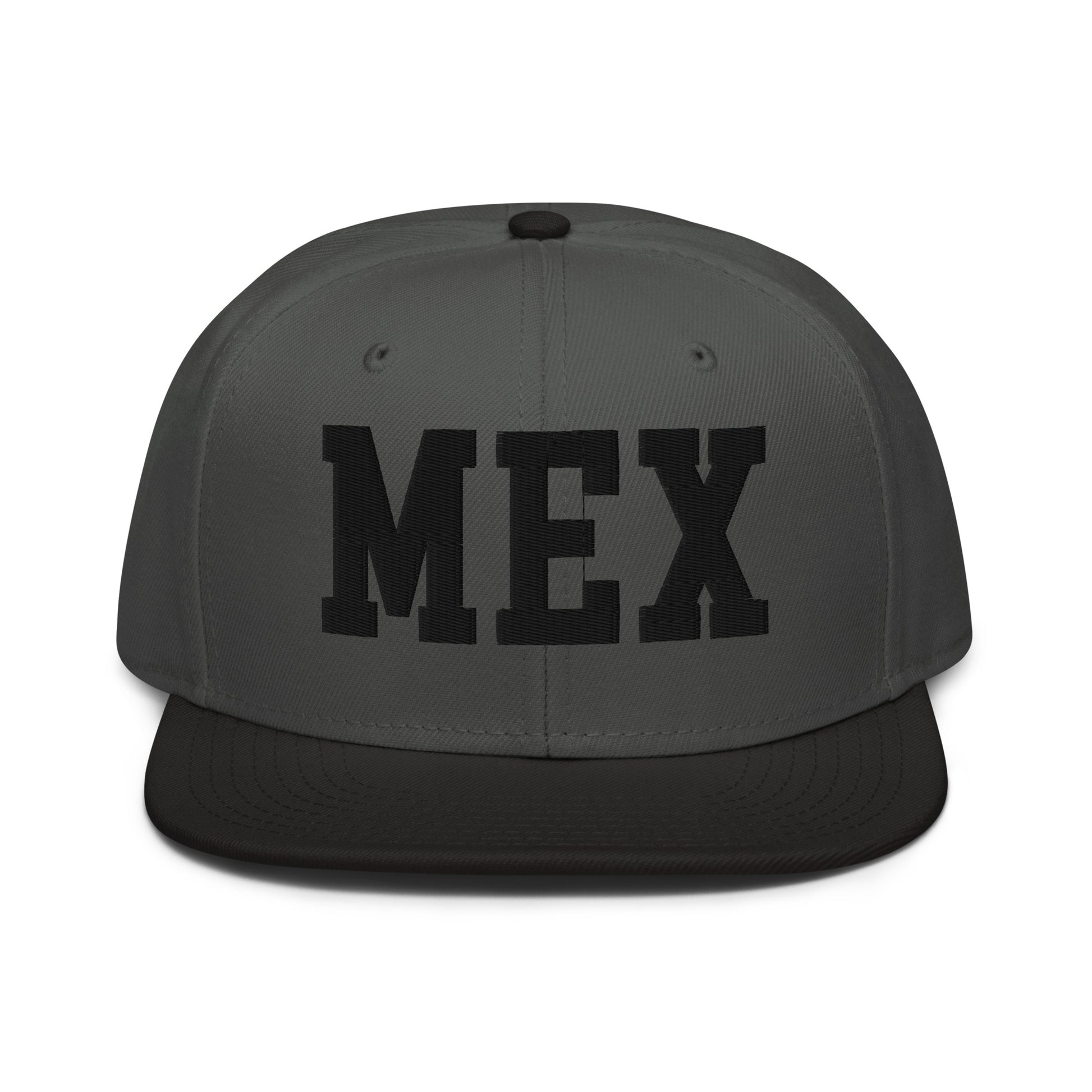 College-Style Wool-Blend Snapback Hat • Black • MEX Mexico City • YHM Designs - Image 11