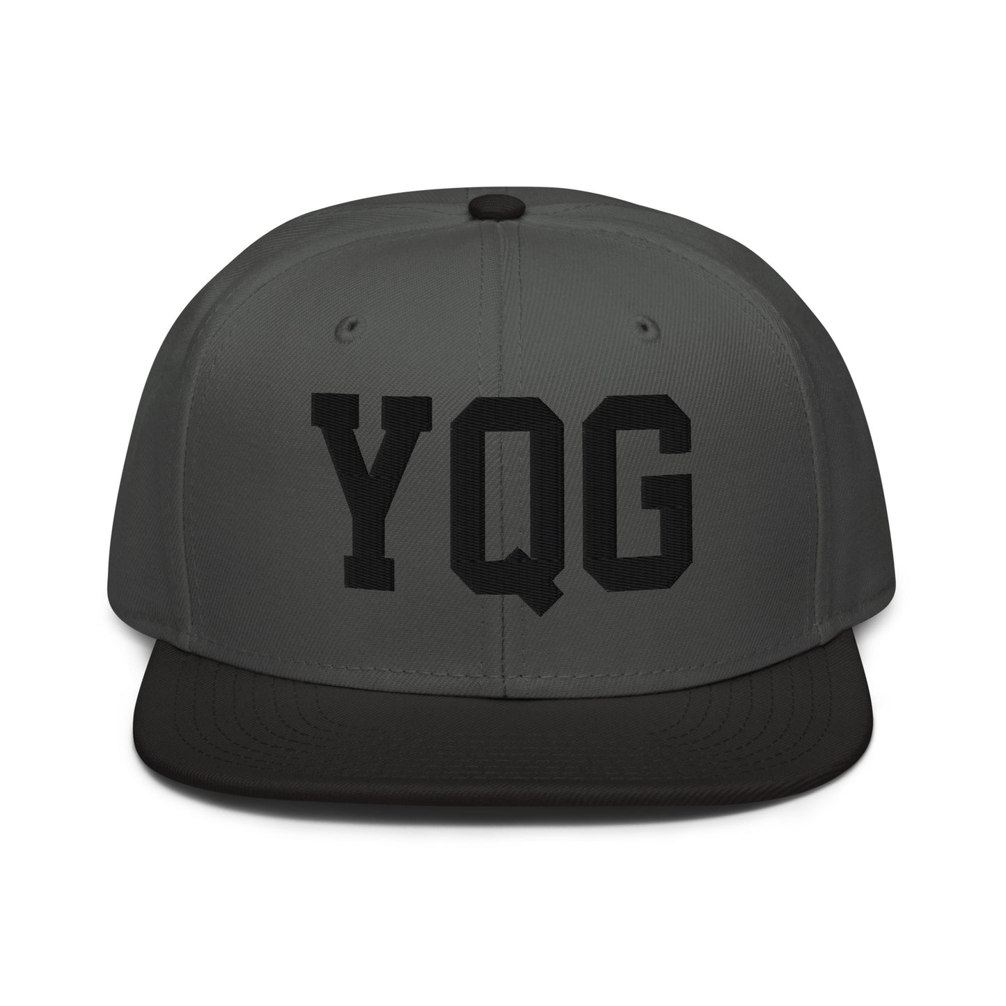 College-Style Wool-Blend Snapback Hat • Black • YQG Windsor • YHM Designs - Image 11