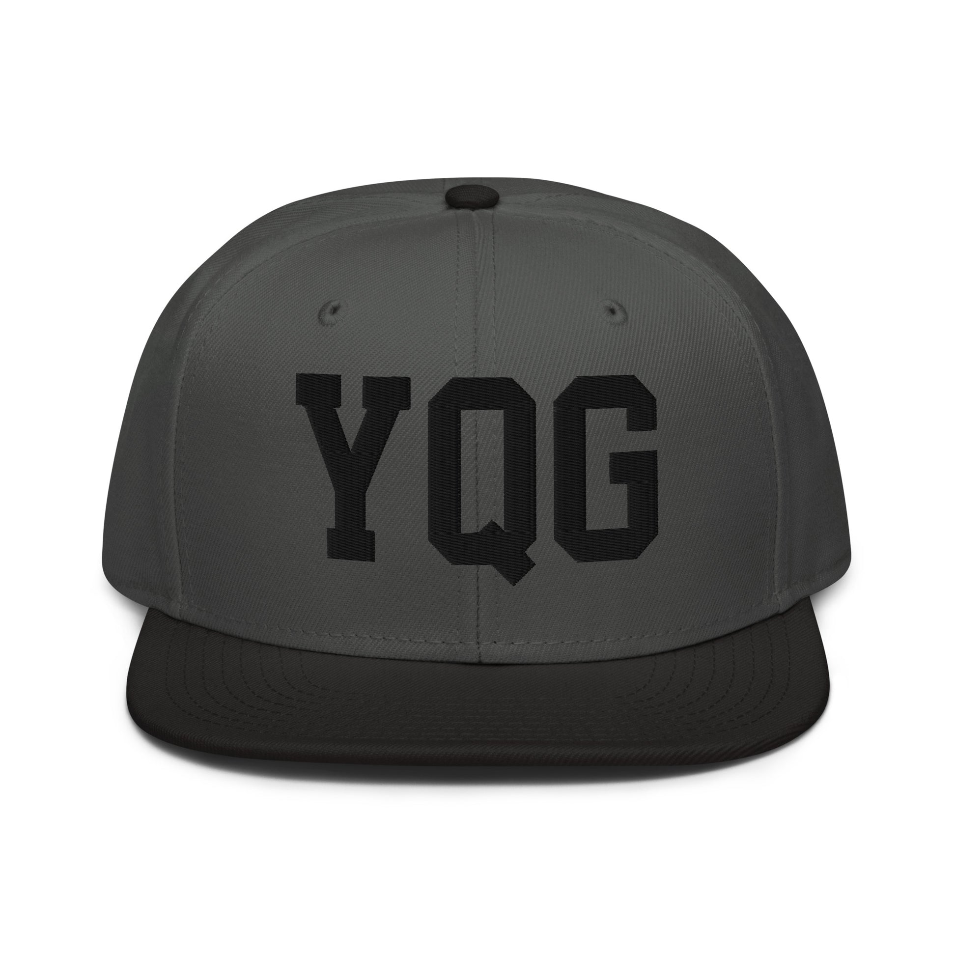 College-Style Wool-Blend Snapback Hat • Black • YQG Windsor • YHM Designs - Image 11