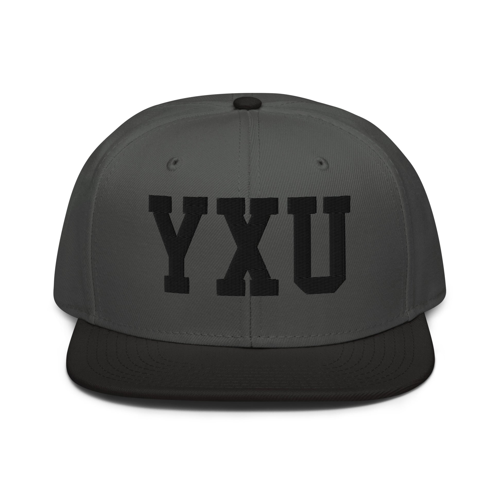 College-Style Wool-Blend Snapback Hat • Black • YXU London • YHM Designs - Image 11