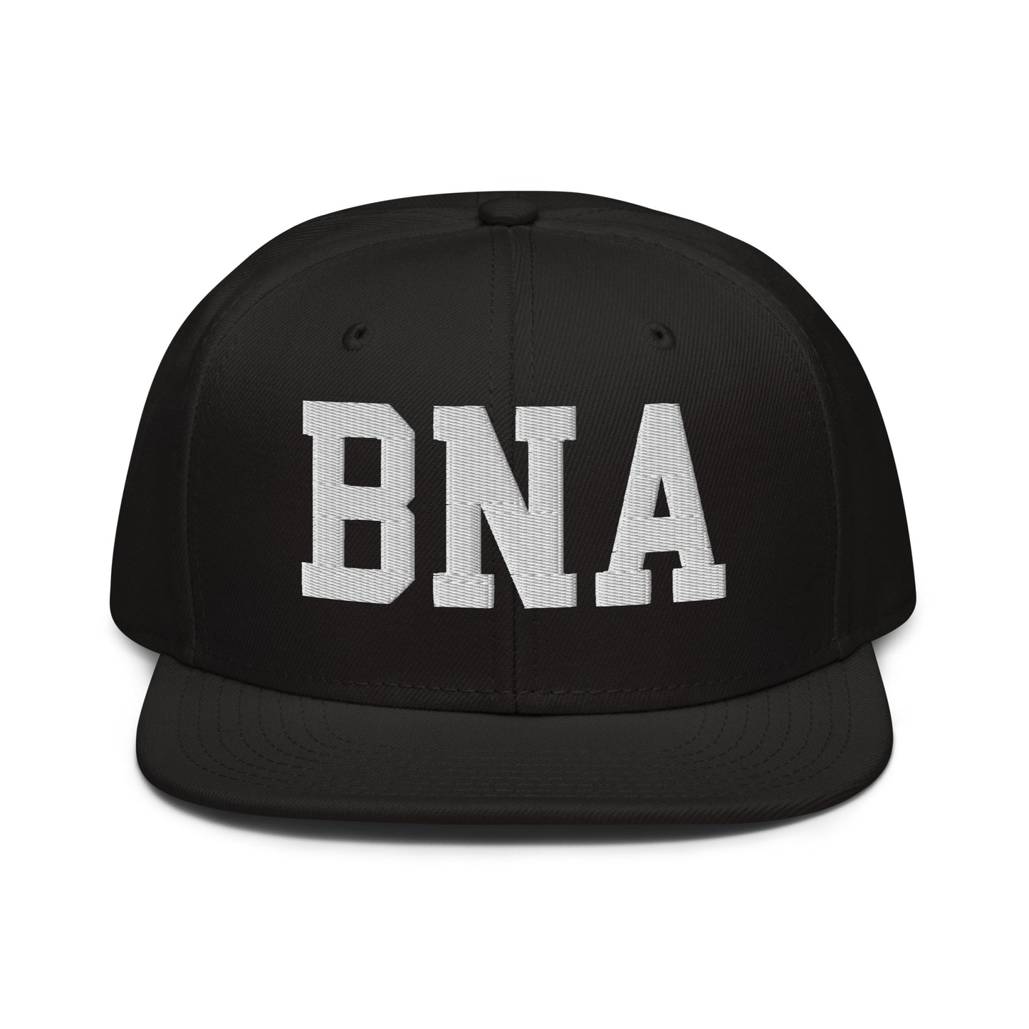 College-Style Wool-Blend Snapback Hat • White • BNA Nashville • YHM Designs - Image 07