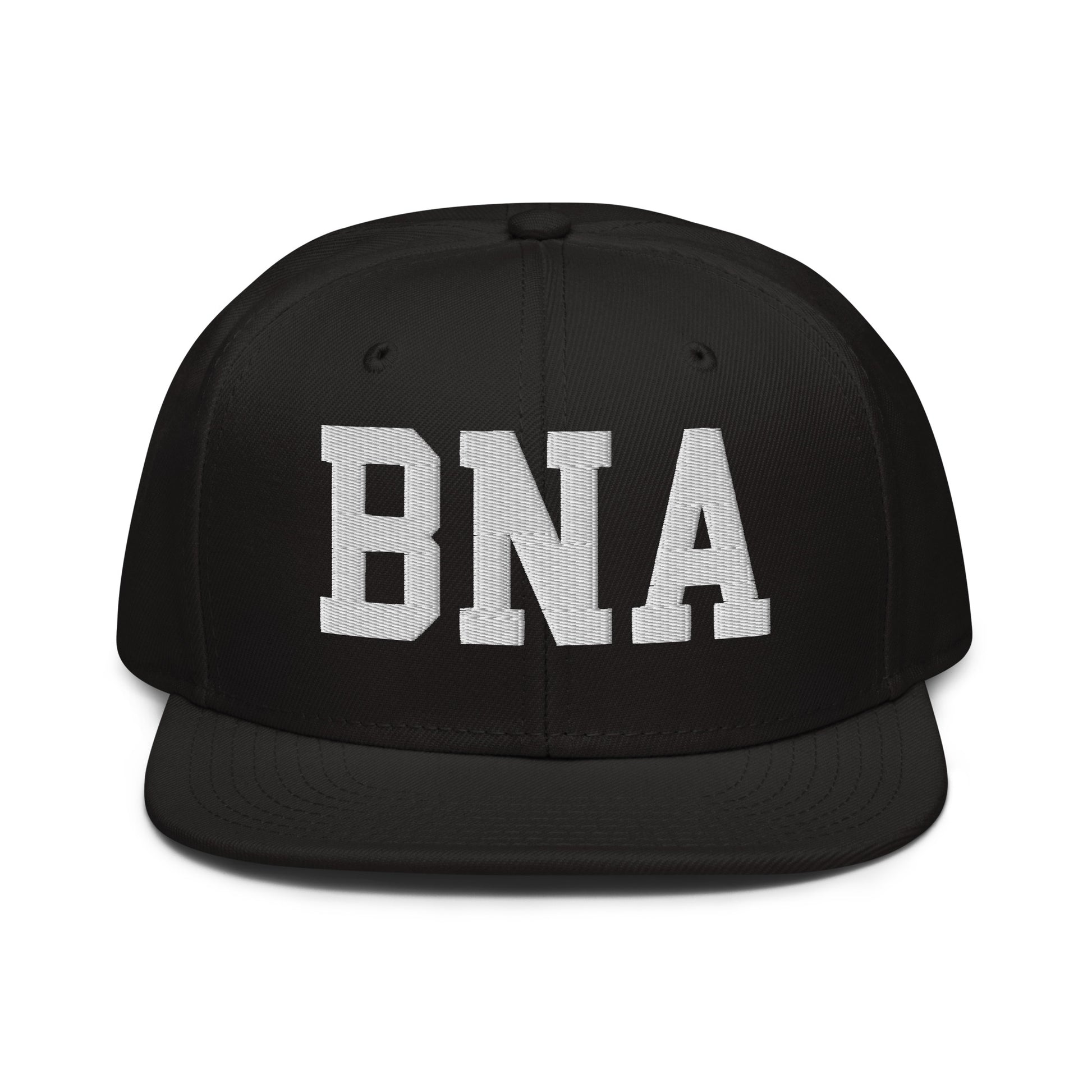 College-Style Wool-Blend Snapback Hat • White • BNA Nashville • YHM Designs - Image 07