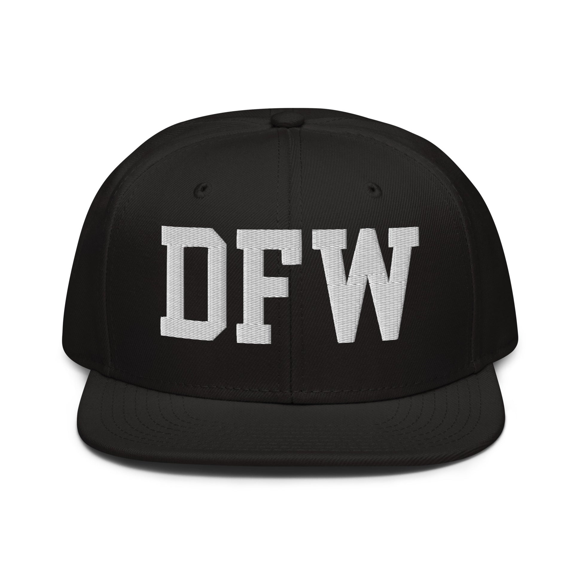 College-Style Wool-Blend Snapback Hat • White • DFW Dallas • YHM Designs - Image 07