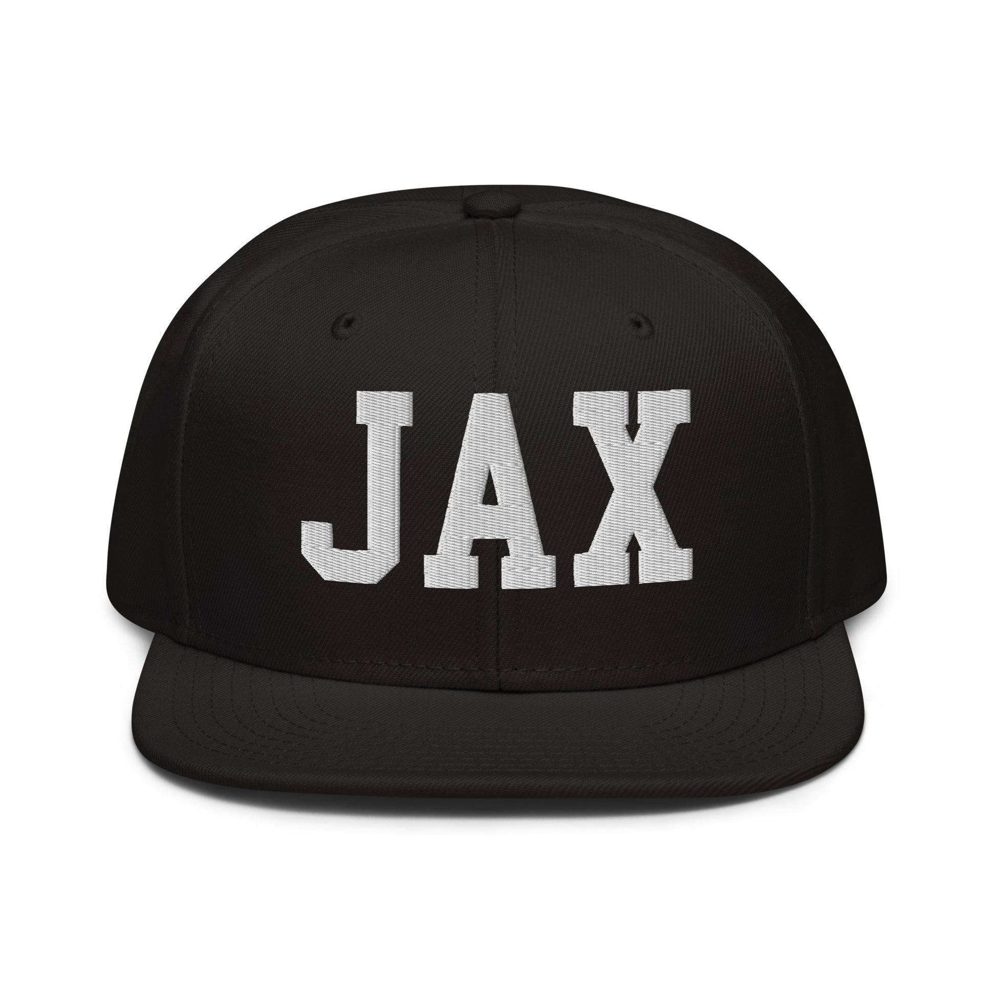 College-Style Wool-Blend Snapback Hat • White • JAX Jacksonville • YHM Designs - Image 07