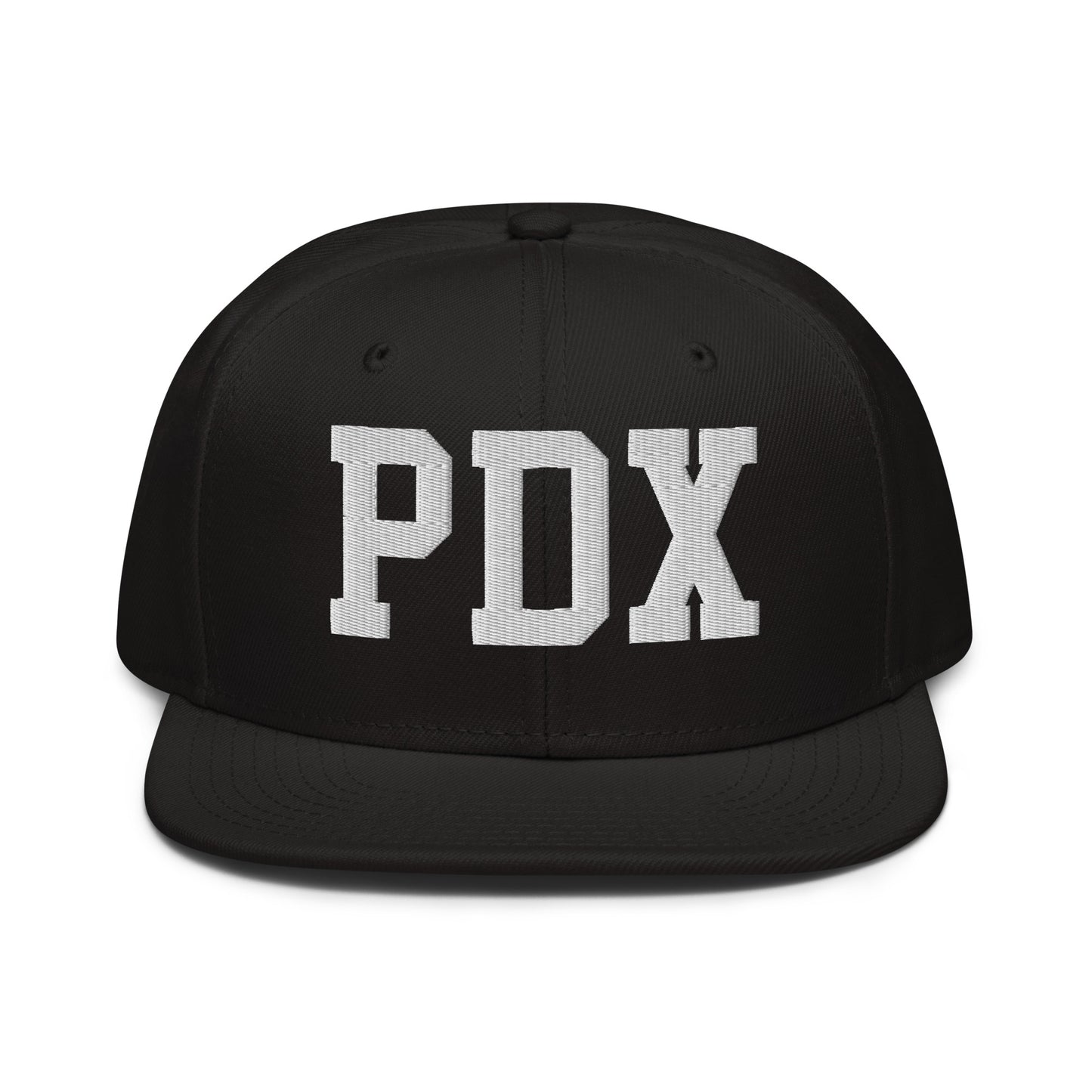 College-Style Wool-Blend Snapback Hat • White • PDX Portland • YHM Designs - Image 07
