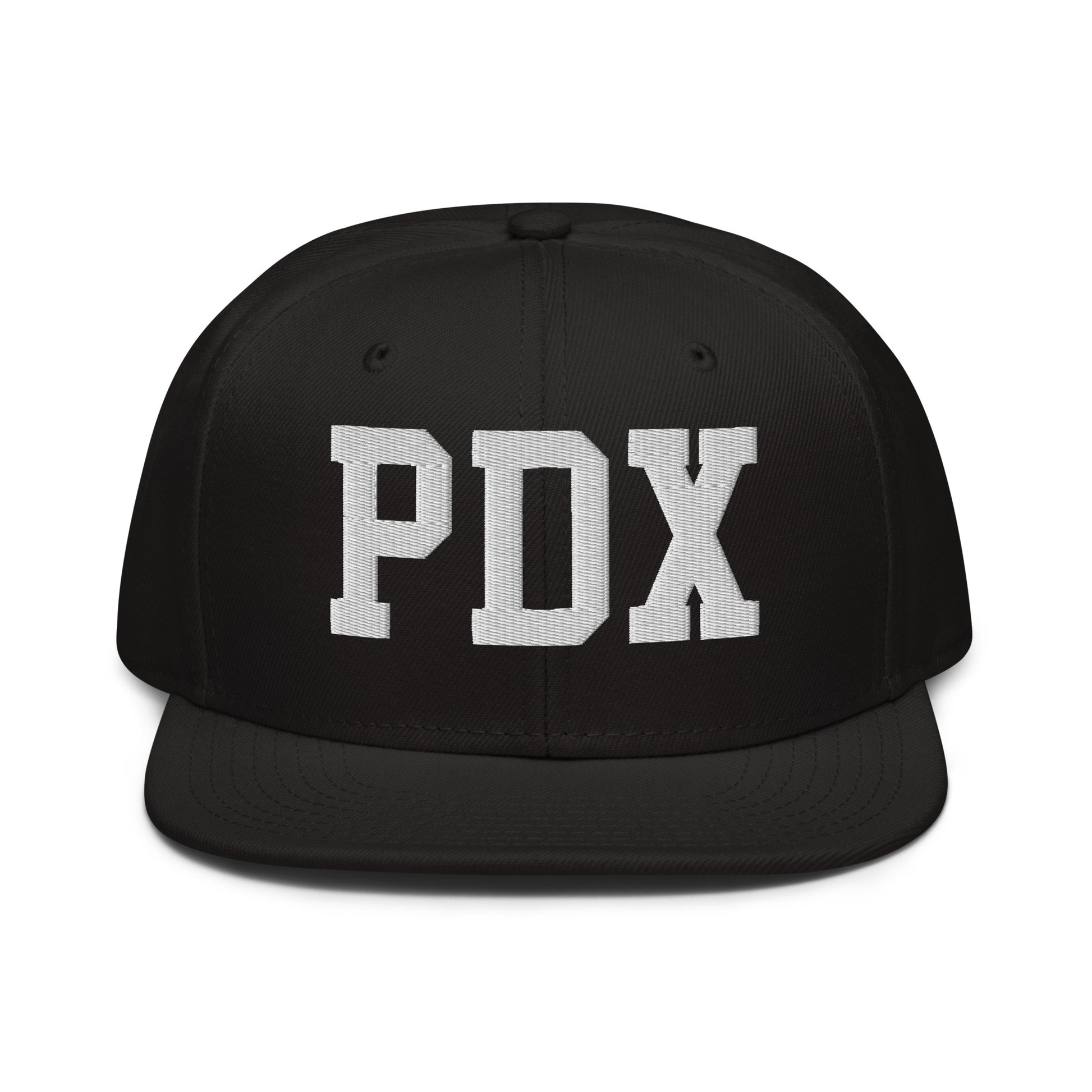 College-Style Wool-Blend Snapback Hat • White • PDX Portland • YHM Designs - Image 07