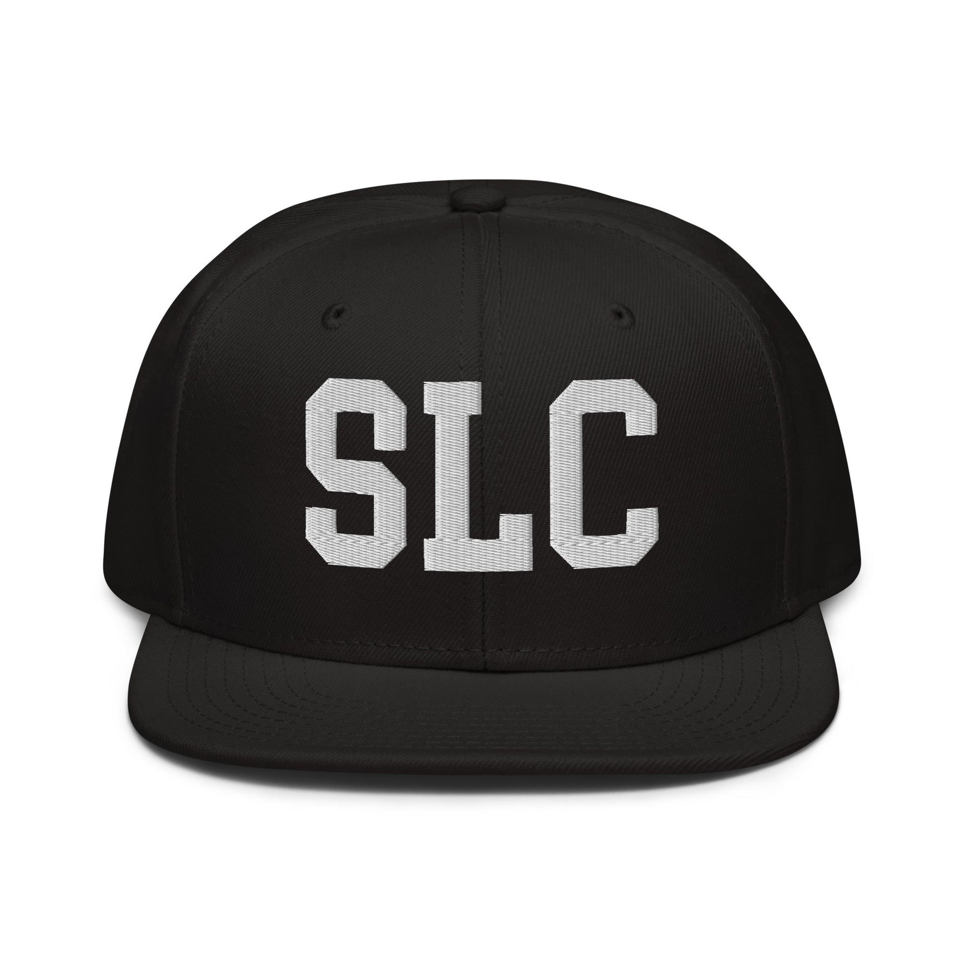 College-Style Wool-Blend Snapback Hat • White • SLC Salt Lake City • YHM Designs - Image 07