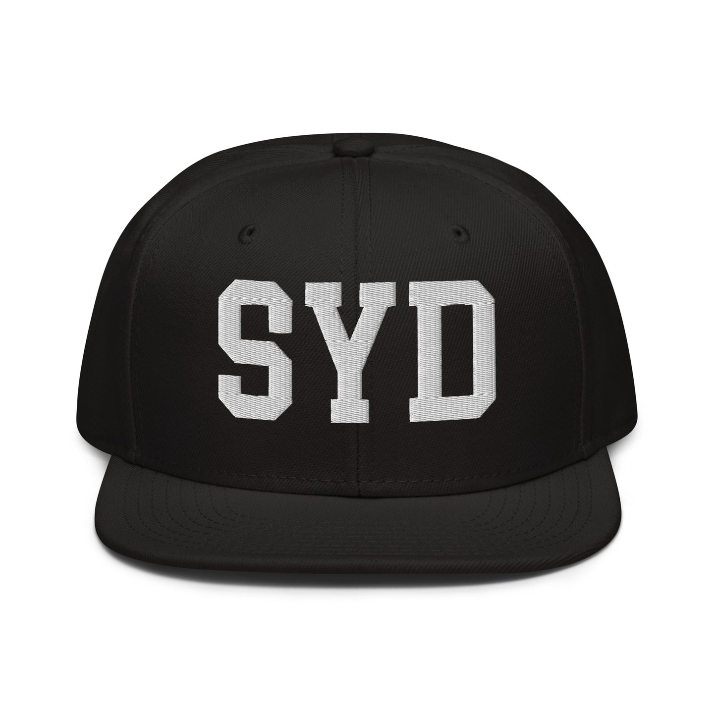 College-Style Wool-Blend Snapback Hat • White • SYD Sydney • YHM Designs - Image 07