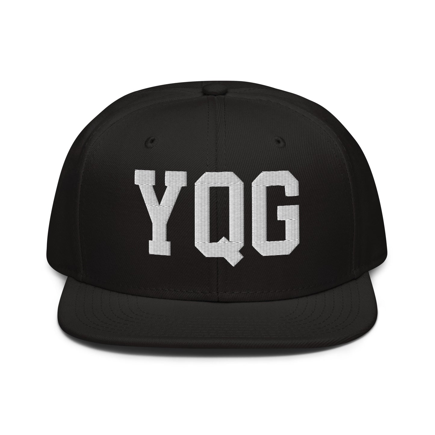 College-Style Wool-Blend Snapback Hat • White • YQG Windsor • YHM Designs - Image 07