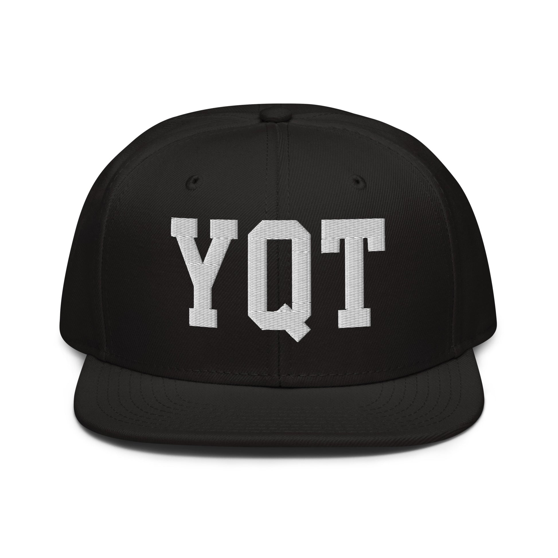 College-Style Wool-Blend Snapback Hat • White • YQT Thunder Bay • YHM Designs - Image 07