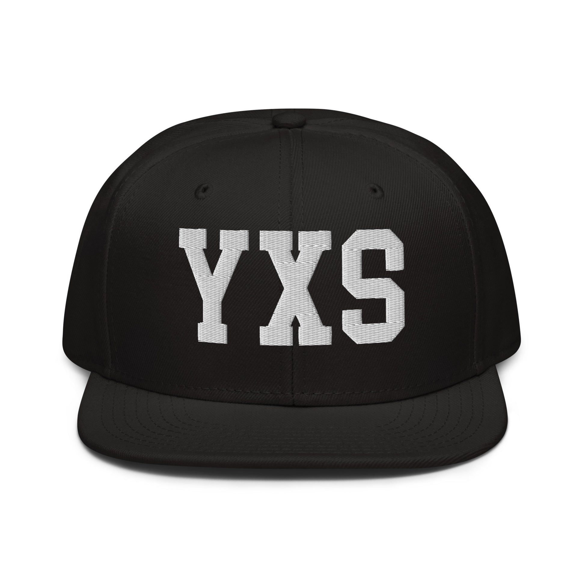 College-Style Wool-Blend Snapback Hat • White • YXS Prince George • YHM Designs - Image 07