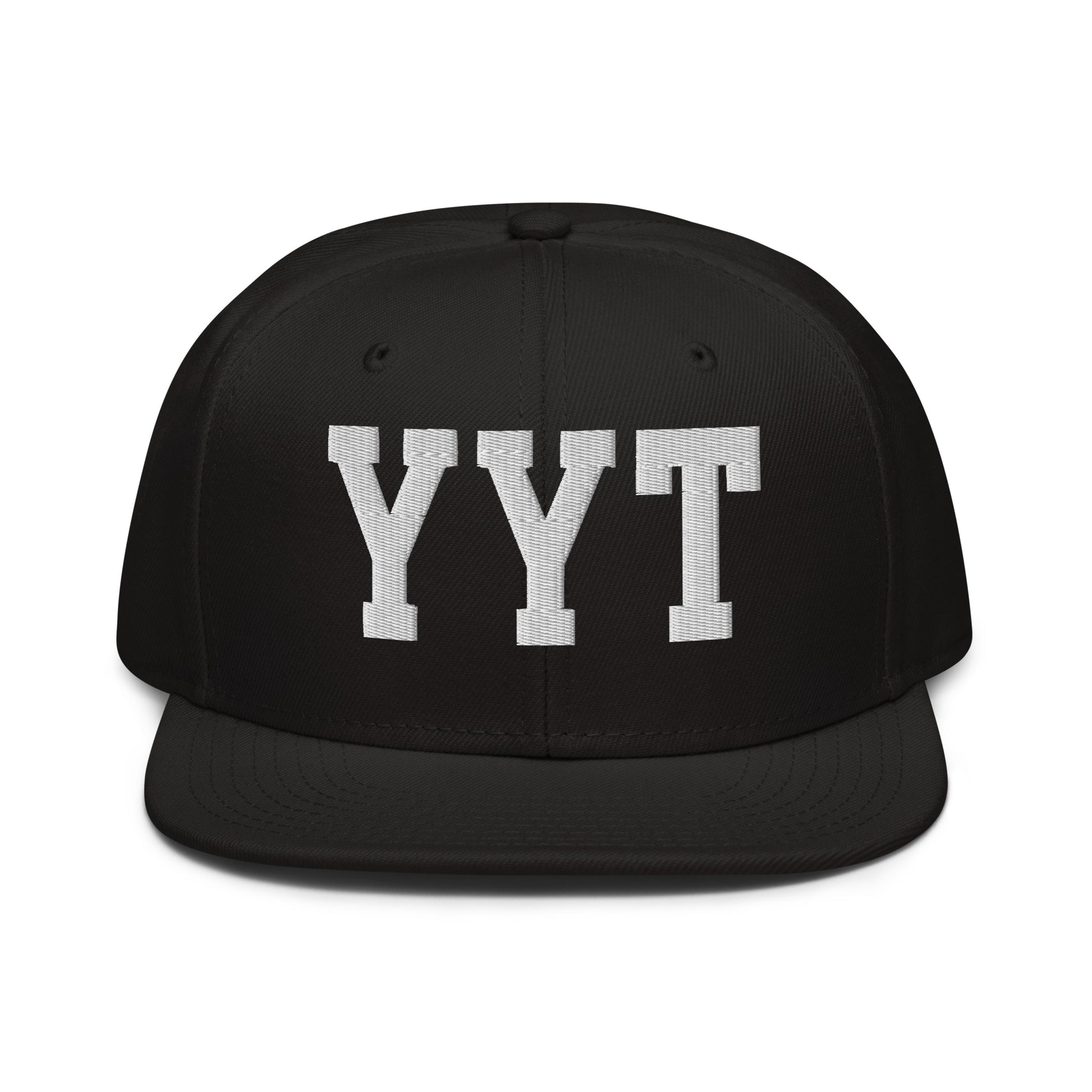 College-Style Wool-Blend Snapback Hat • White • YYT St. John's • YHM Designs - Image 07