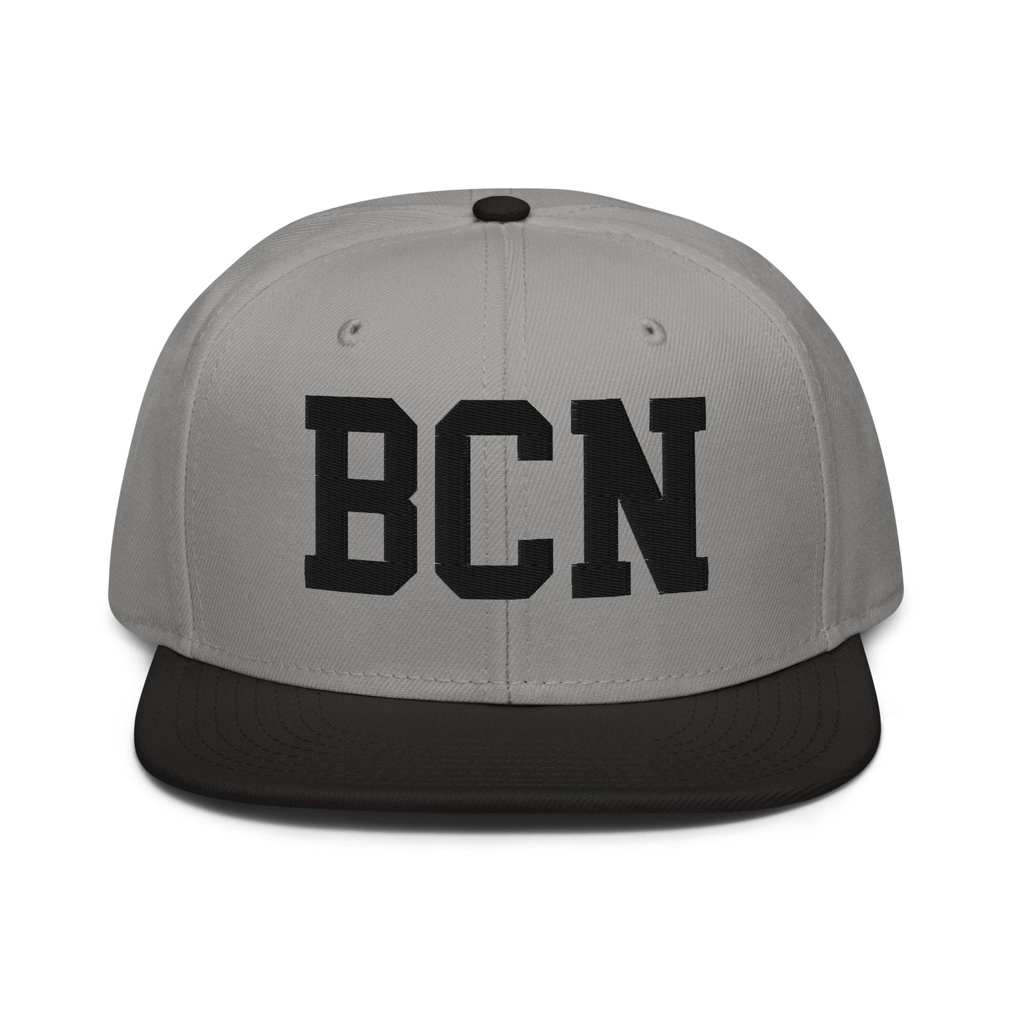 College-Style Wool-Blend Snapback Hat • Black • BCN Barcelona • YHM Designs - Image 19