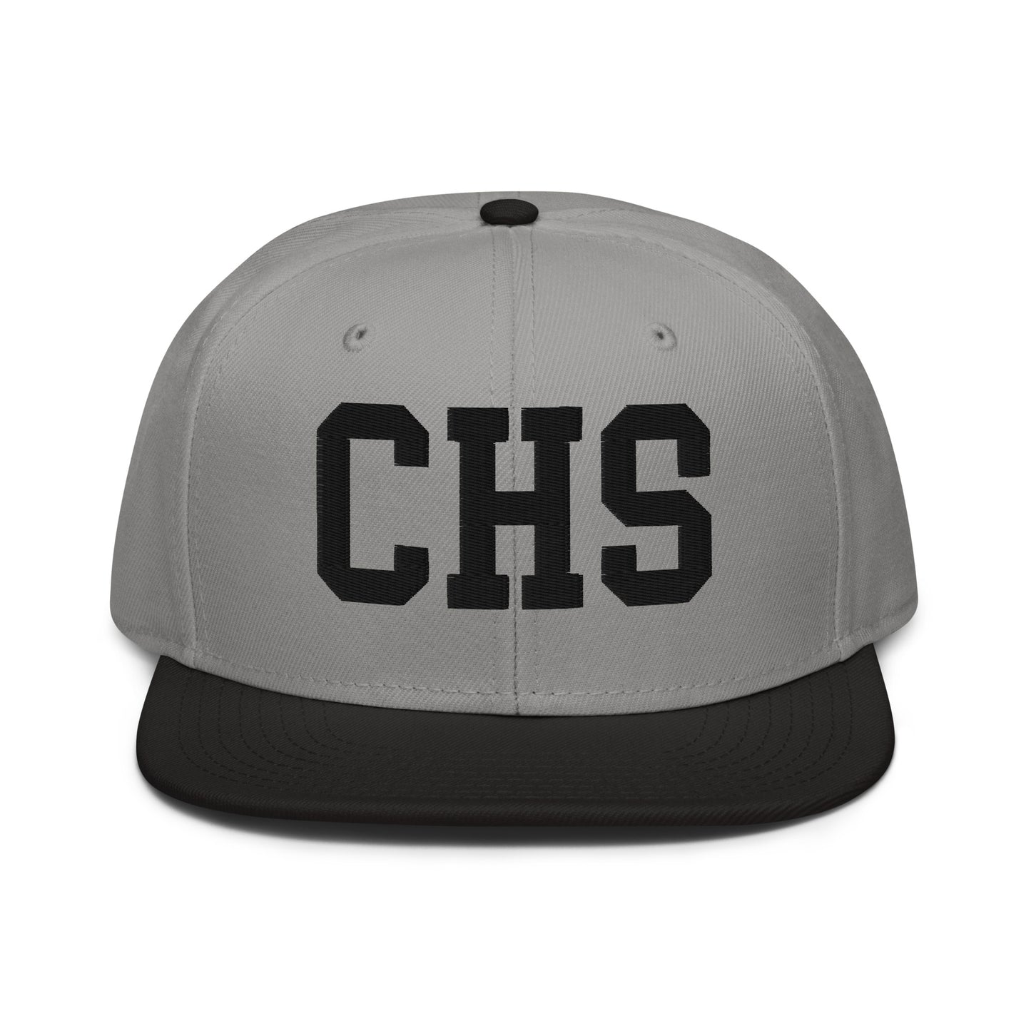 College-Style Wool-Blend Snapback Hat • Black • CHS Charleston • YHM Designs - Image 19