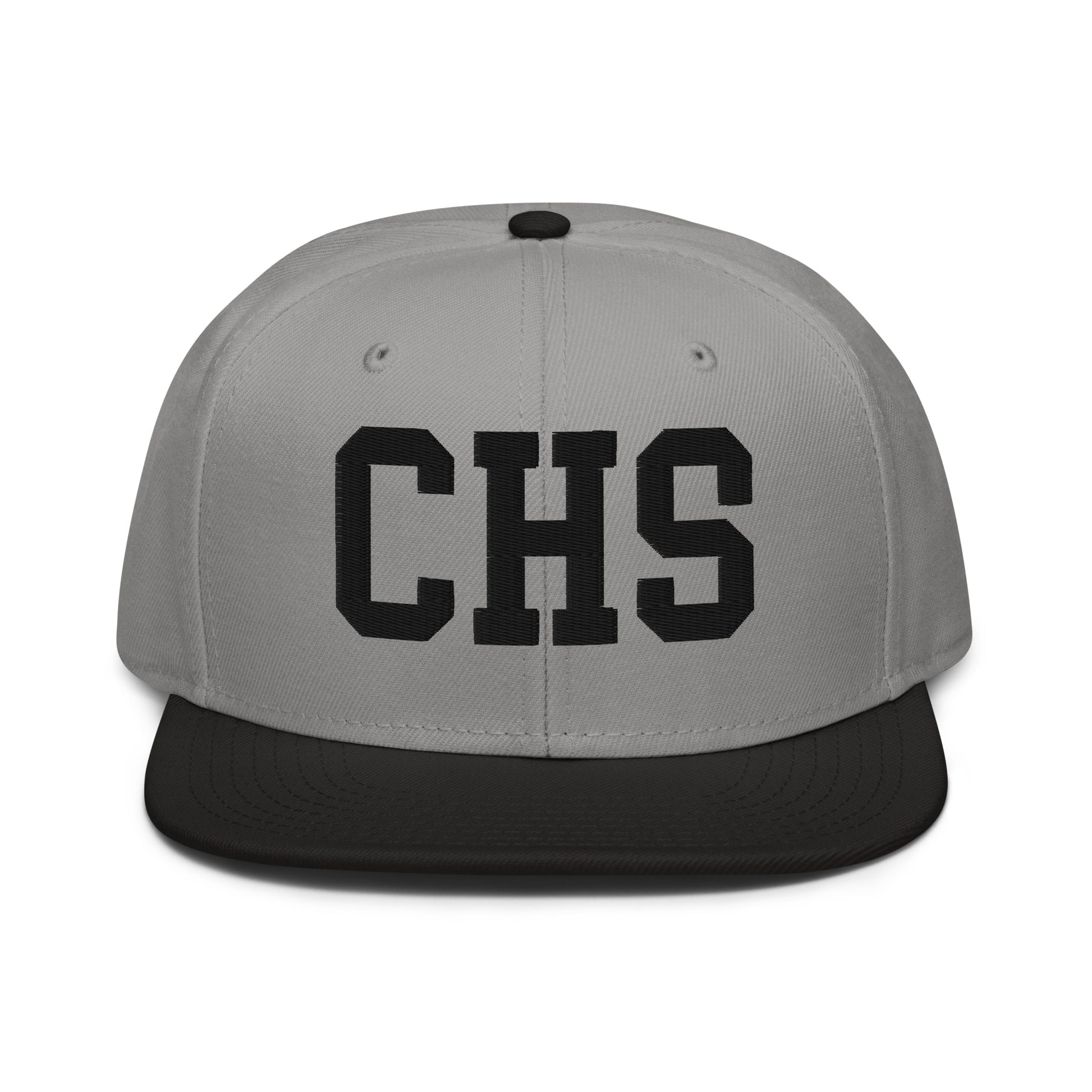 College-Style Wool-Blend Snapback Hat • Black • CHS Charleston • YHM Designs - Image 19