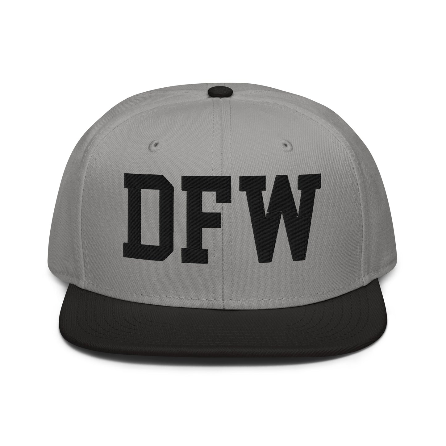 College-Style Wool-Blend Snapback Hat • Black • DFW Dallas • YHM Designs - Image 19