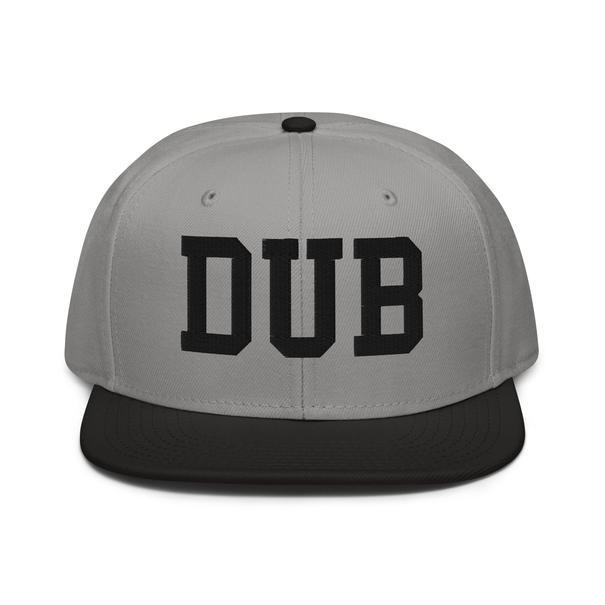 College-Style Wool-Blend Snapback Hat • Black • DUB Dublin • YHM Designs - Image 19