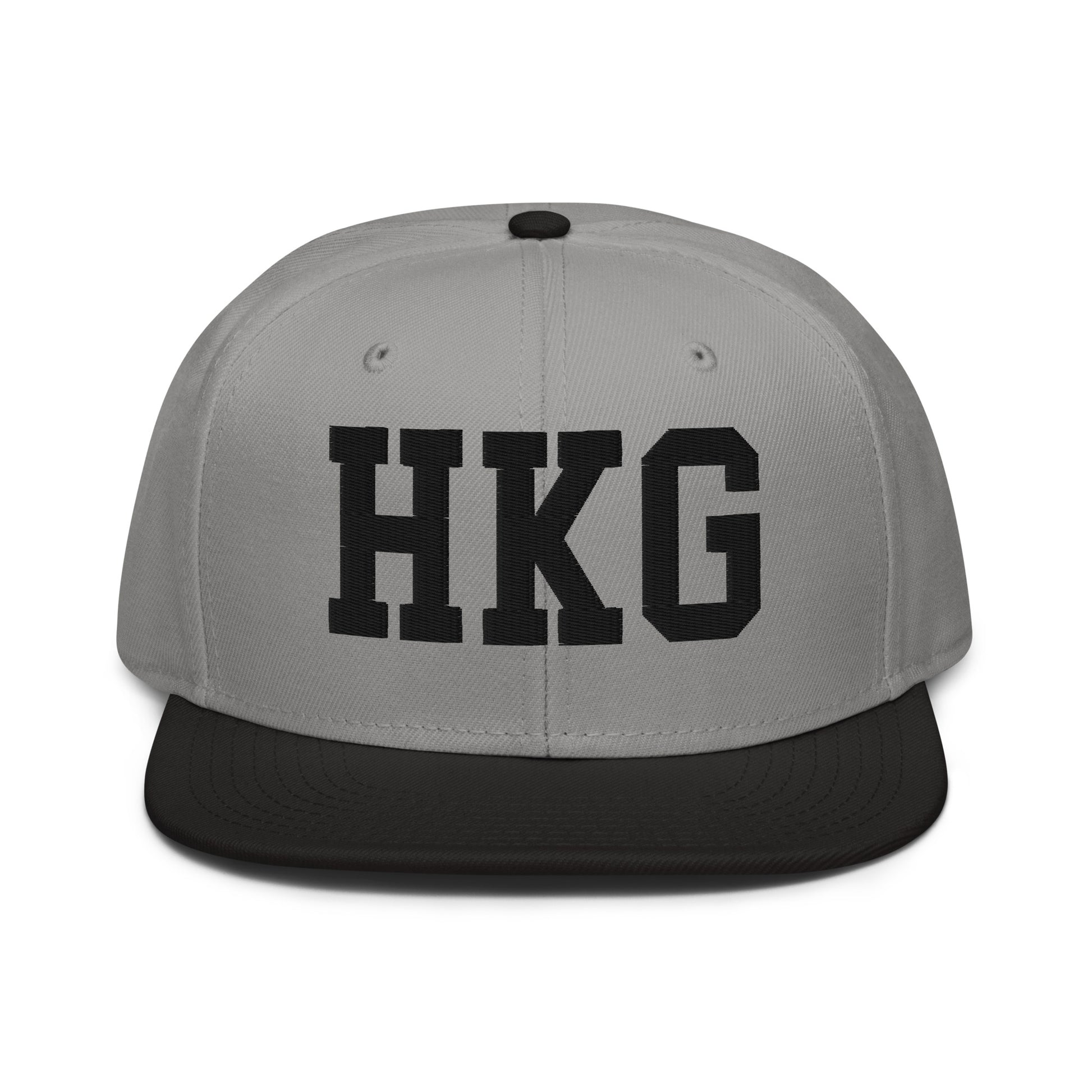 College-Style Wool-Blend Snapback Hat • Black • HKG Hong Kong • YHM Designs - Image 19