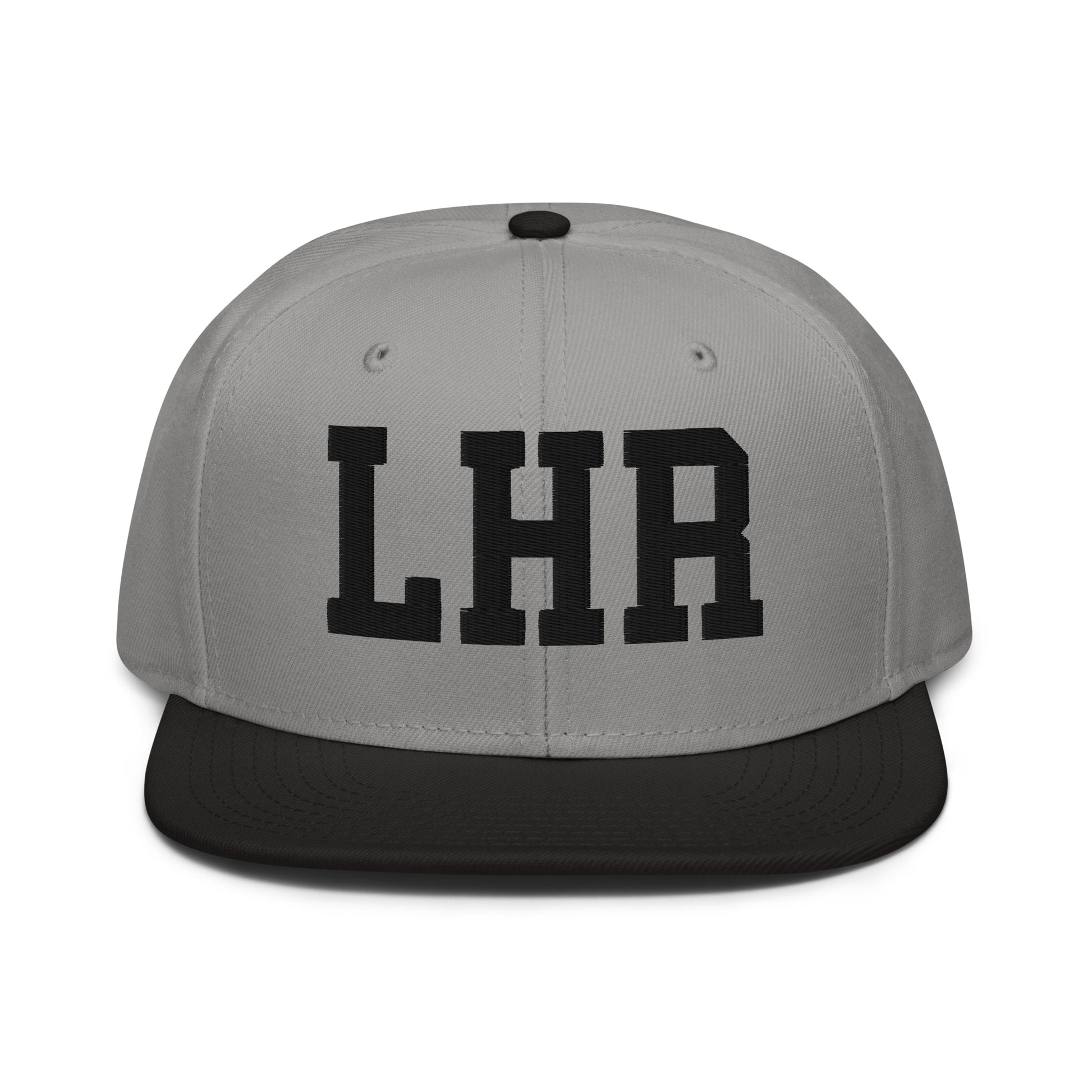 College-Style Wool-Blend Snapback Hat • Black • LHR London • YHM Designs - Image 19