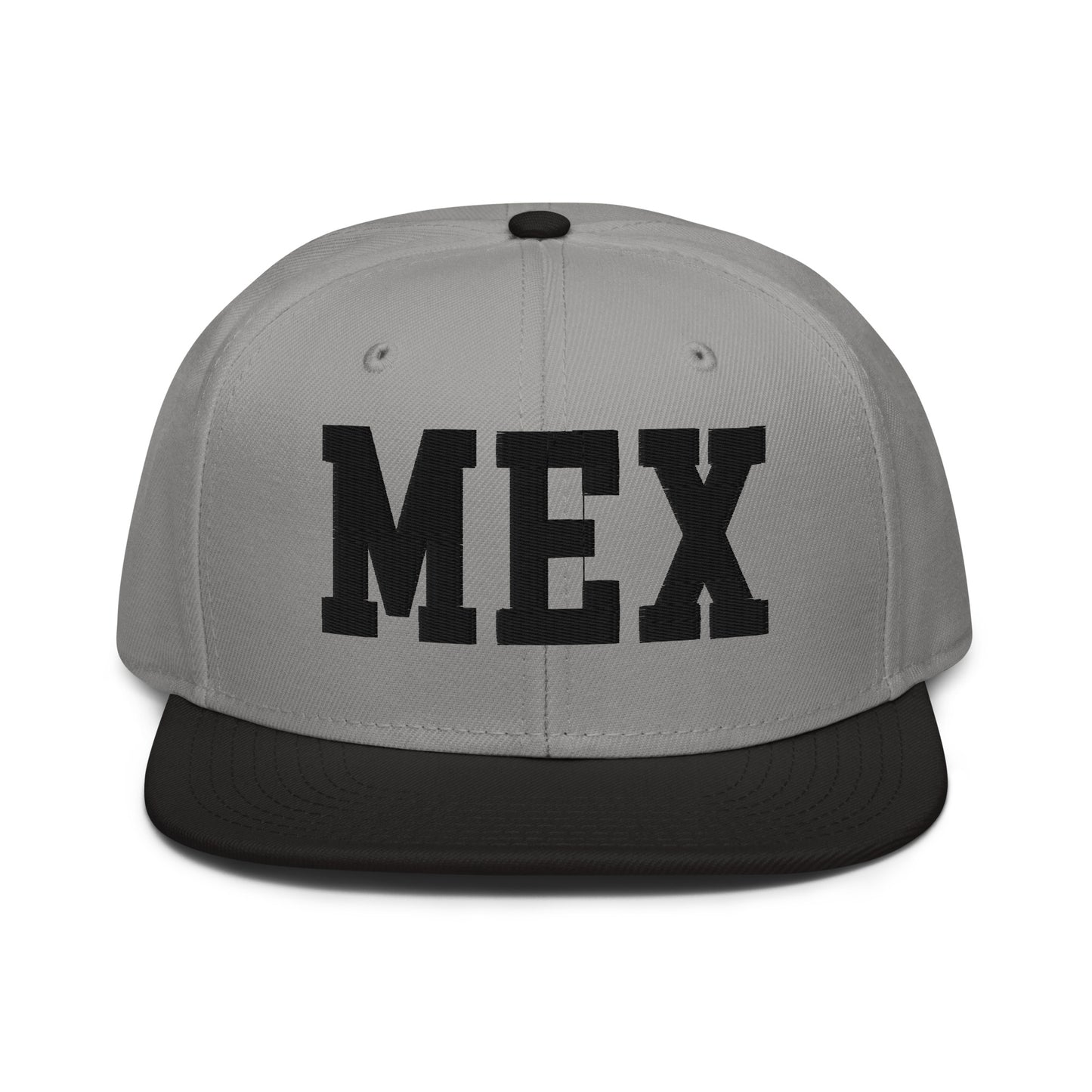 College-Style Wool-Blend Snapback Hat • Black • MEX Mexico City • YHM Designs - Image 19