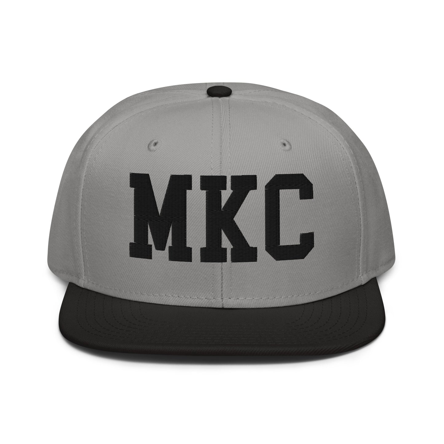 College-Style Wool-Blend Snapback Hat • Black • MKC Kansas City • YHM Designs - Image 19