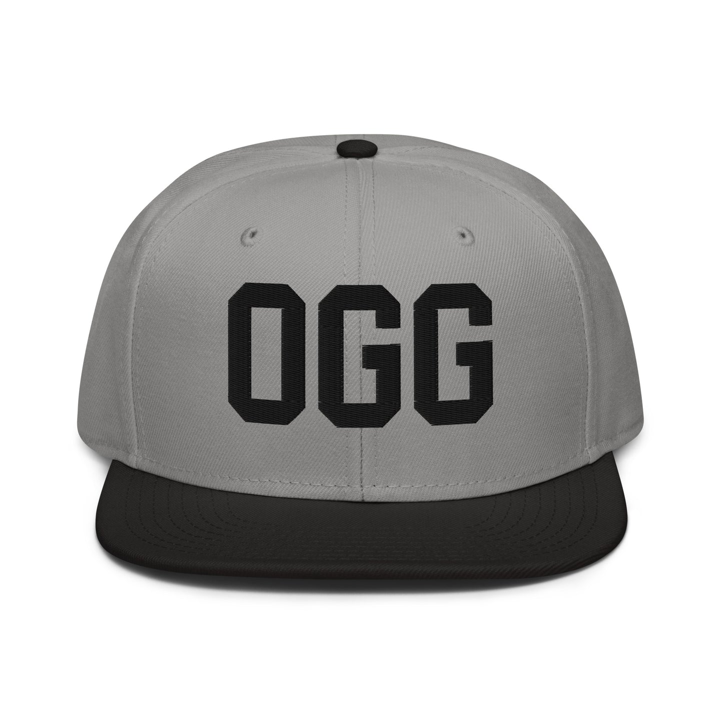College-Style Wool-Blend Snapback Hat • Black • OGG Maui • YHM Designs - Image 19
