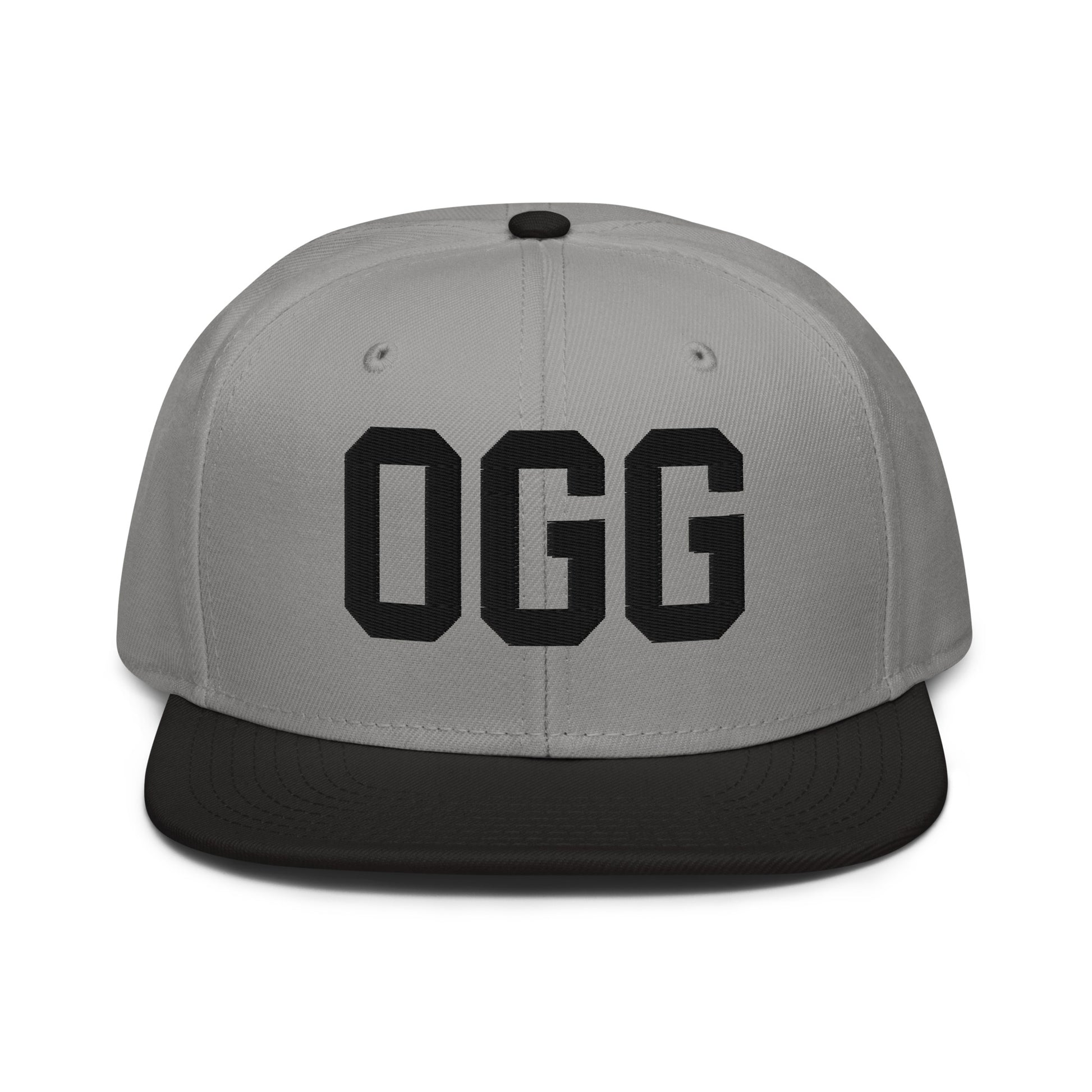 College-Style Wool-Blend Snapback Hat • Black • OGG Maui • YHM Designs - Image 19