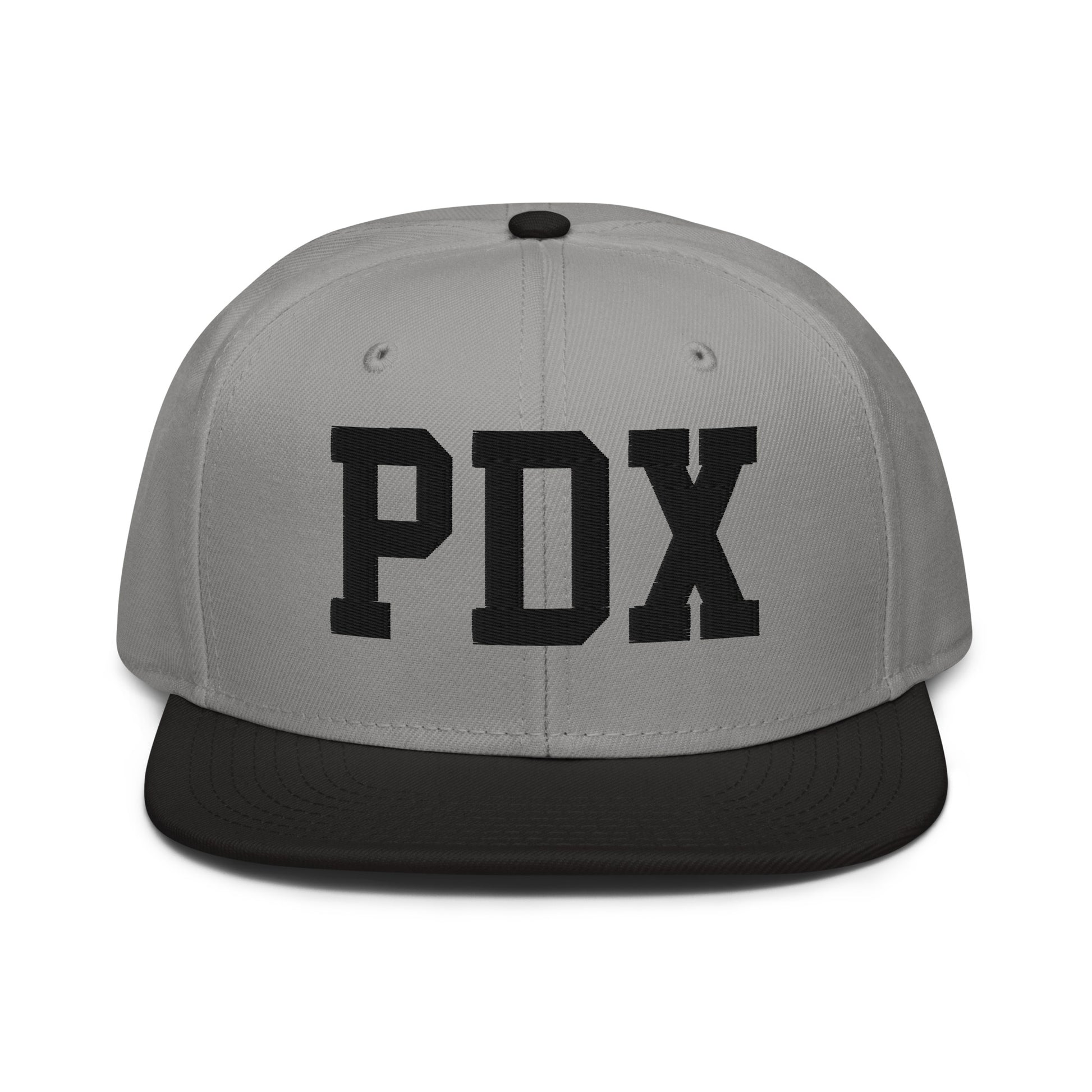 College-Style Wool-Blend Snapback Hat • Black • PDX Portland • YHM Designs - Image 19