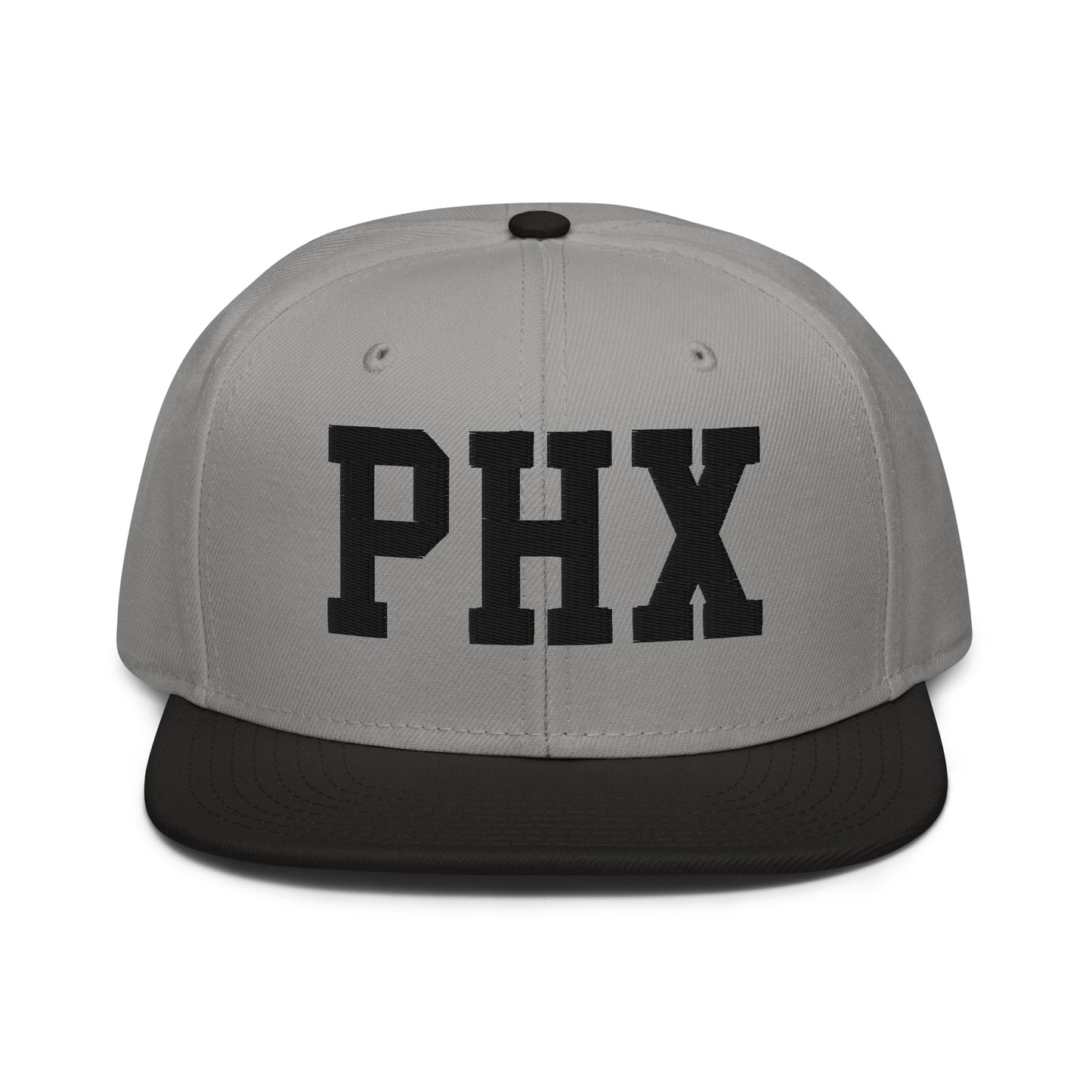 College-Style Wool-Blend Snapback Hat • Black • PHX Phoenix • YHM Designs - Image 19