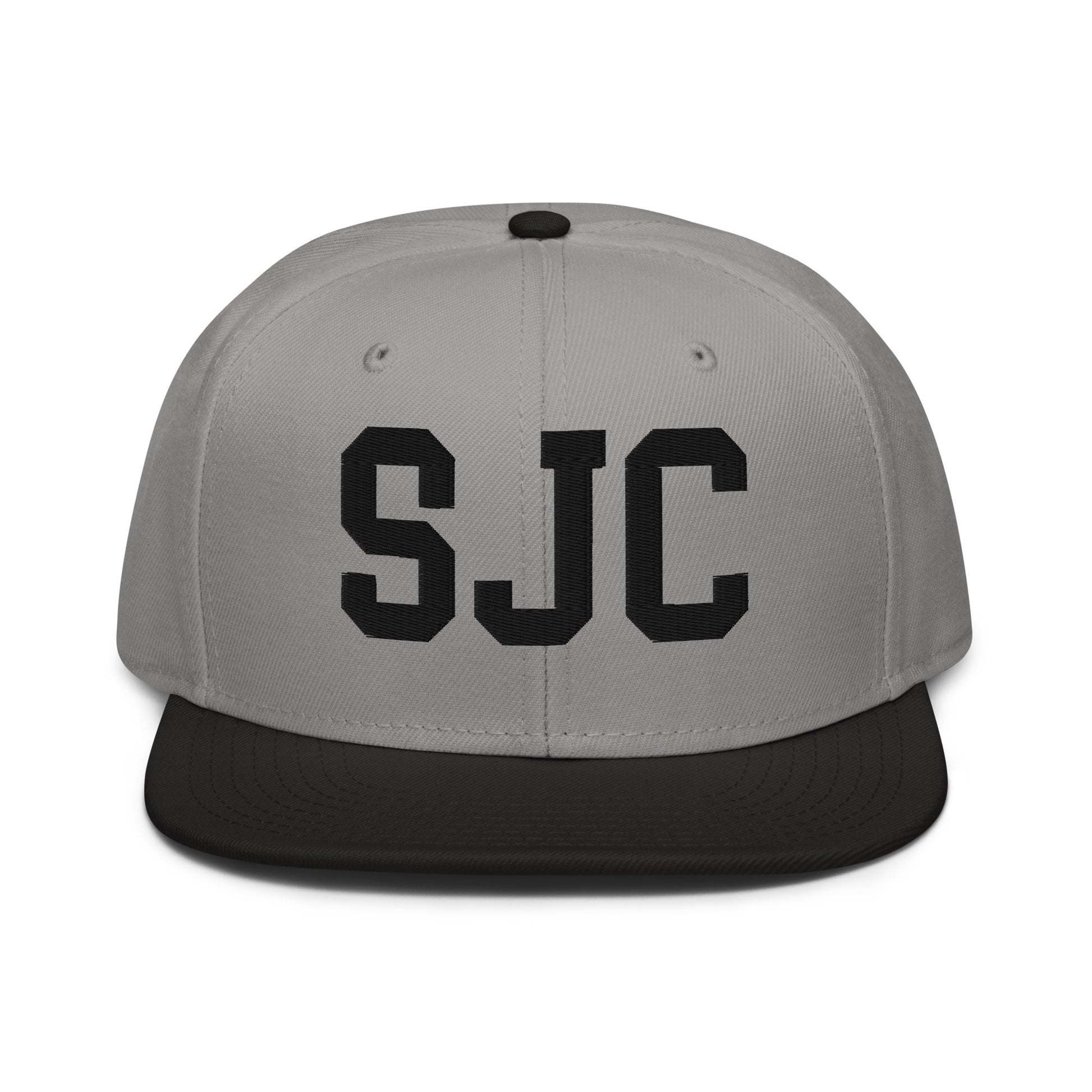 College-Style Wool-Blend Snapback Hat • Black • SJC San Jose • YHM Designs - Image 19