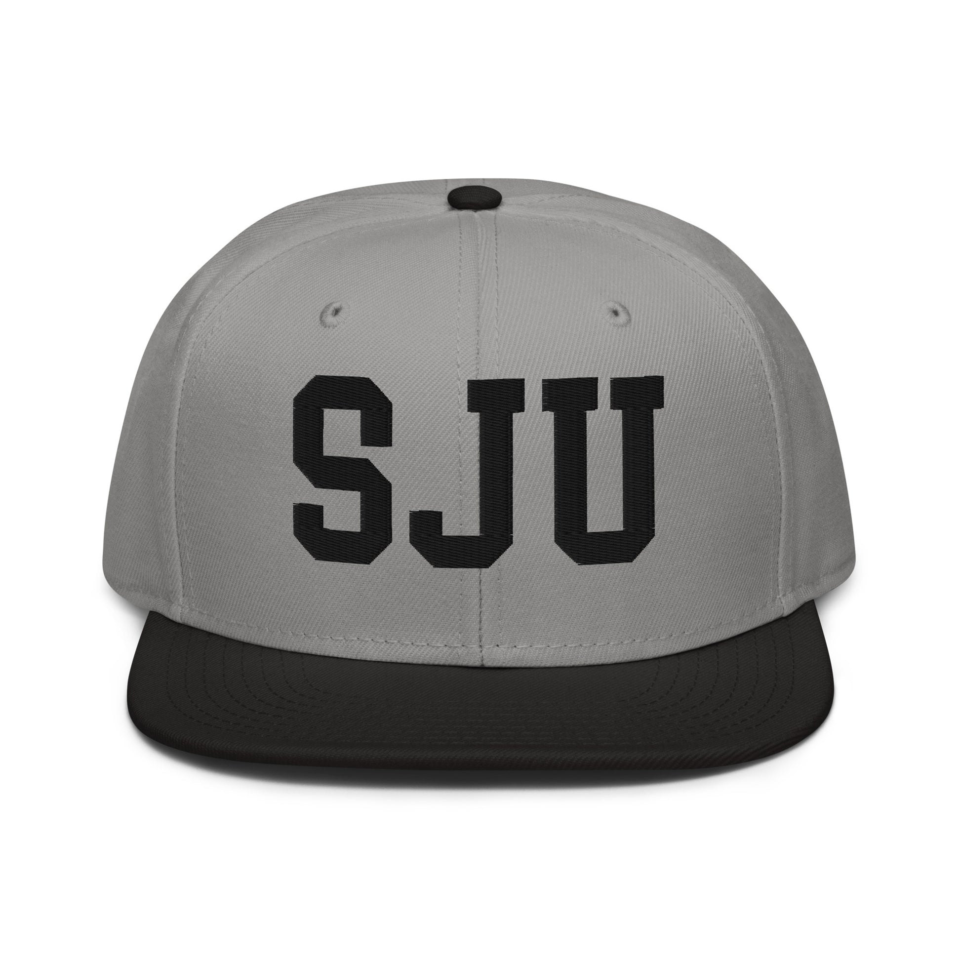 College-Style Wool-Blend Snapback Hat • Black • SJU San Juan • YHM Designs - Image 19