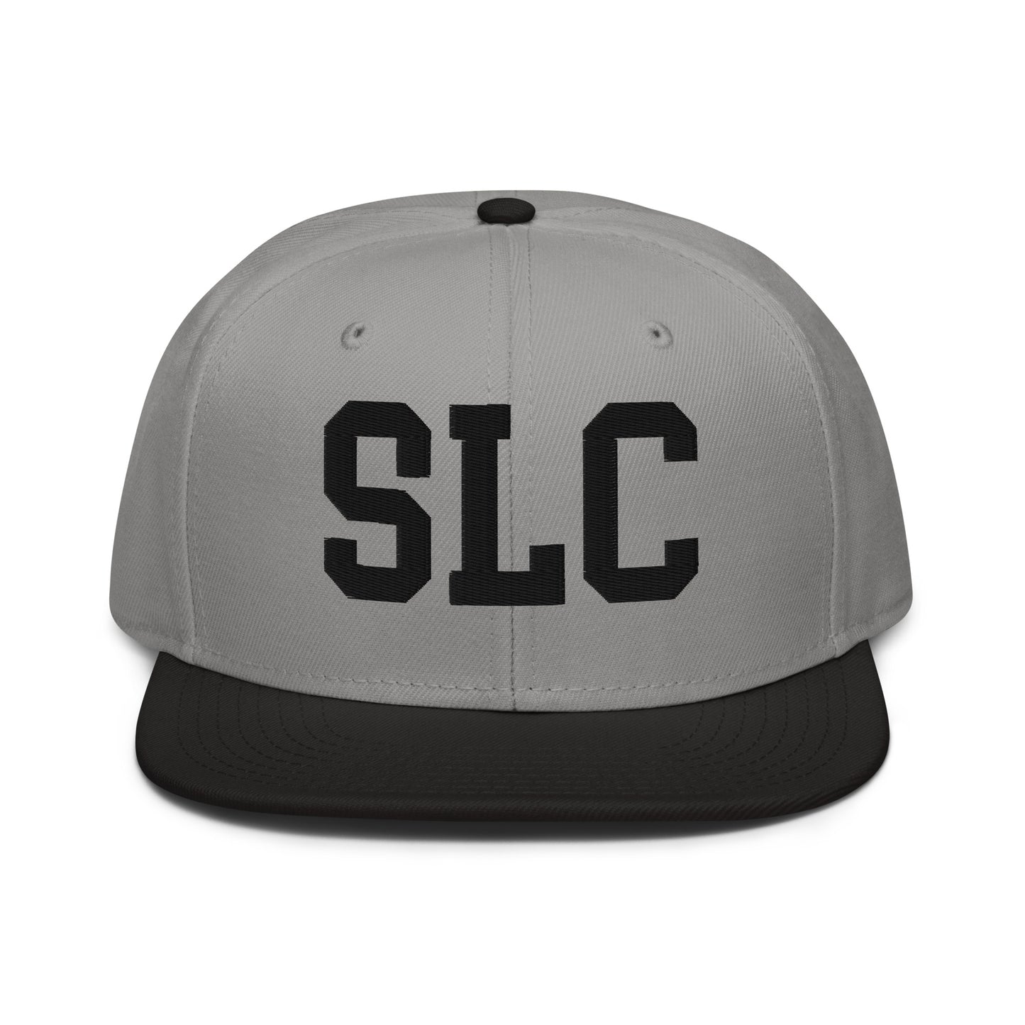 College-Style Wool-Blend Snapback Hat • Black • SLC Salt Lake City • YHM Designs - Image 19