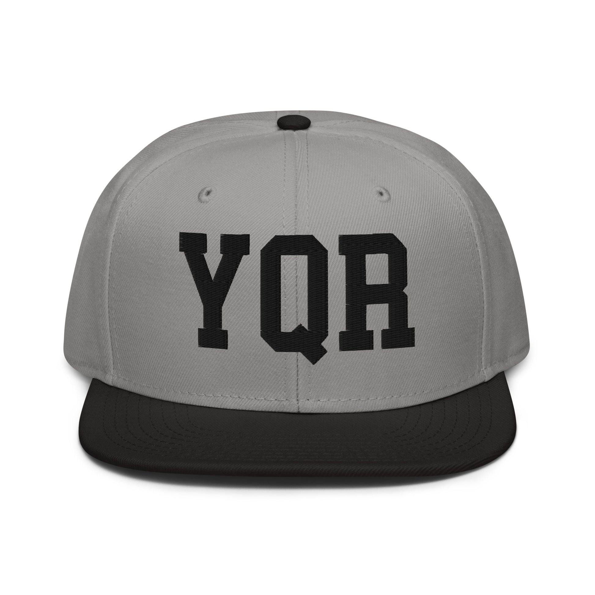 College-Style Wool-Blend Snapback Hat • Black • YQR Regina • YHM Designs - Image 19