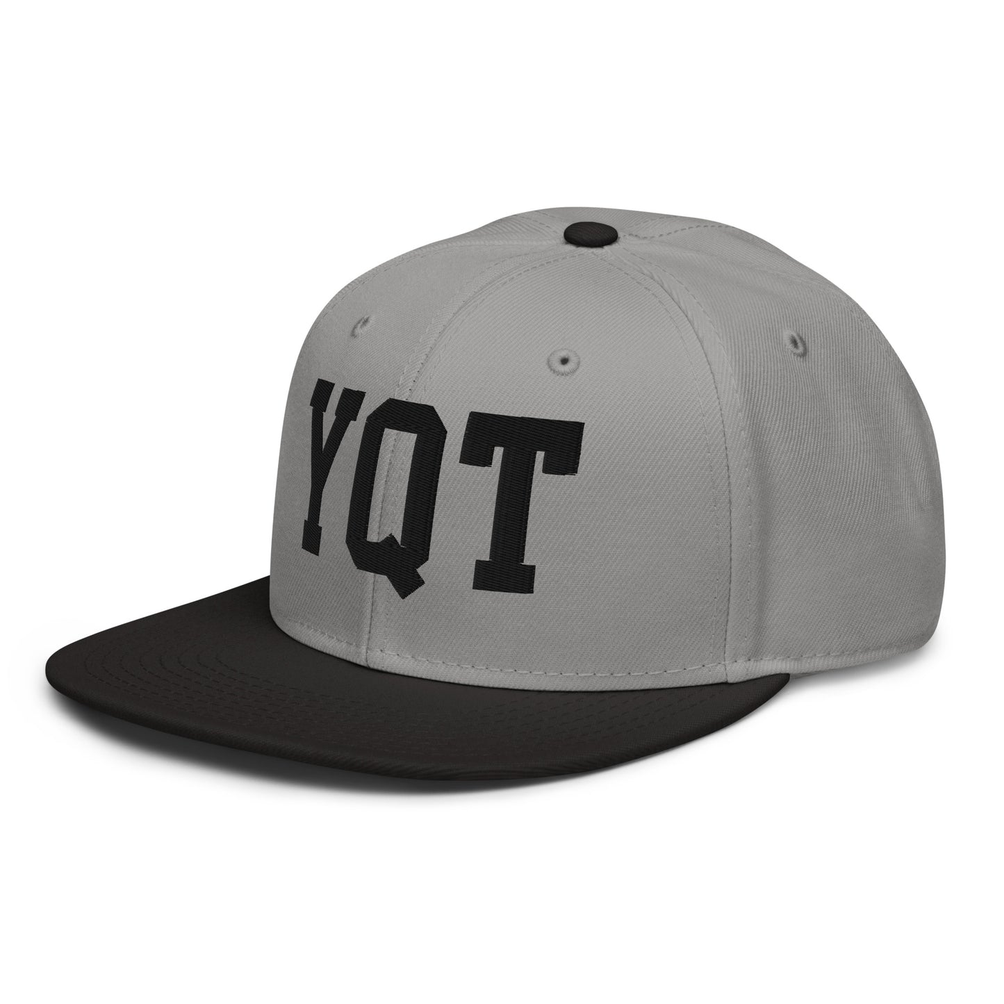 College-Style Wool-Blend Snapback Hat • Black • YQT Thunder Bay • YHM Designs - Image 21