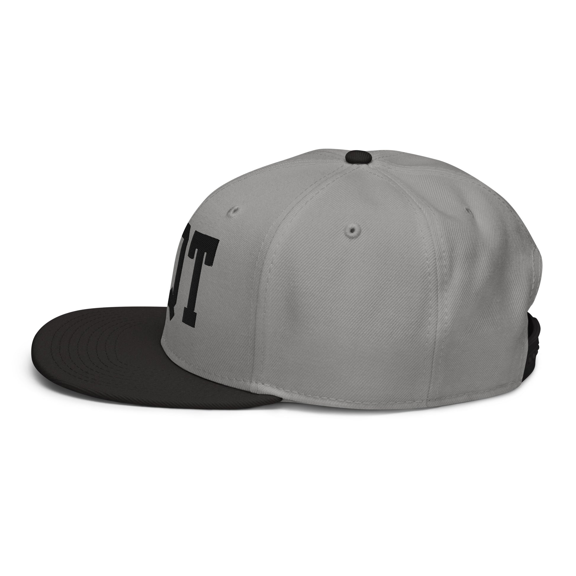 College-Style Wool-Blend Snapback Hat • Black • YQT Thunder Bay • YHM Designs - Image 22