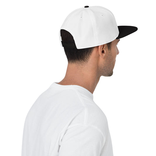 College-Style Wool-Blend Snapback Hat • Black • VIE Vienna • YHM Designs - Image 02