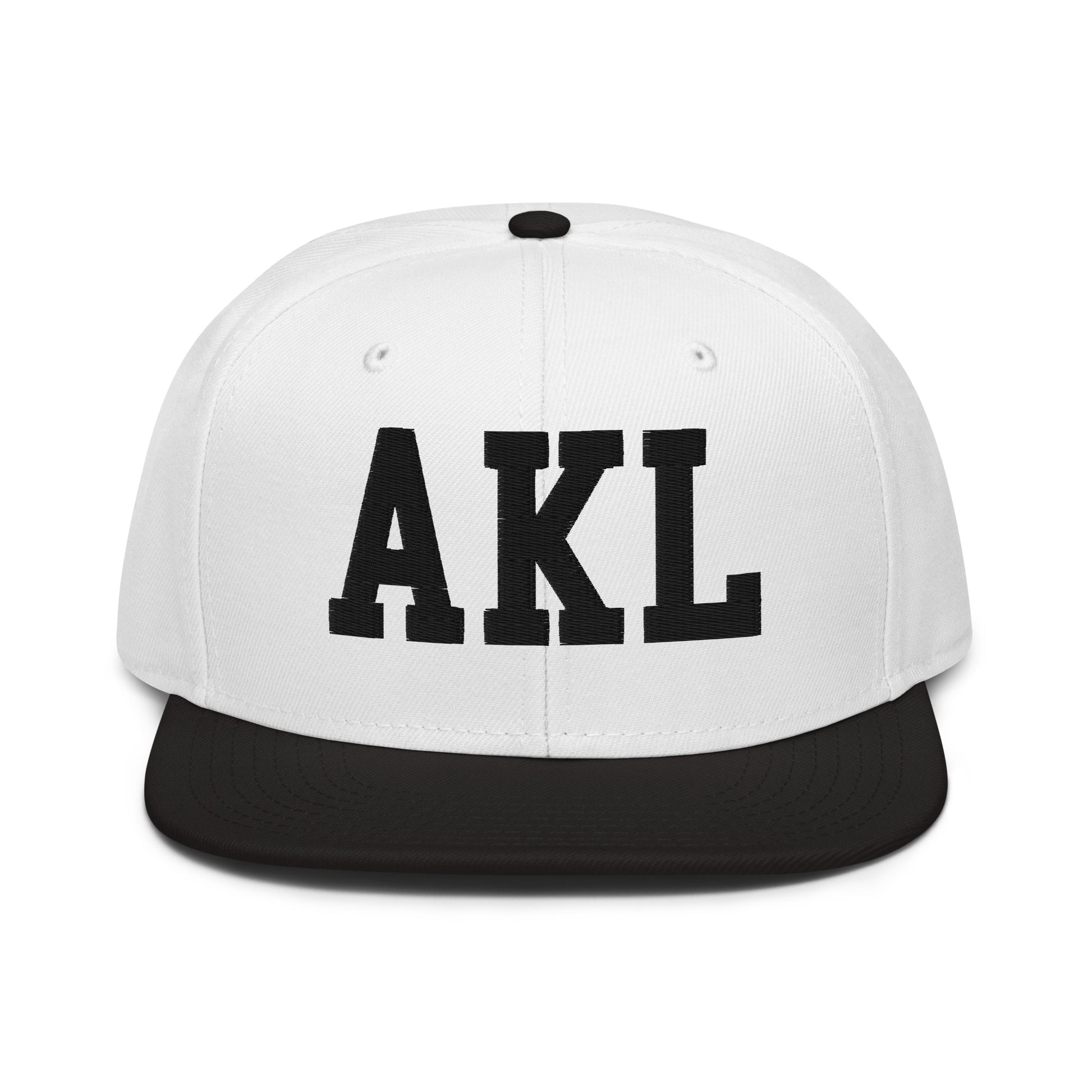 College-Style Wool-Blend Snapback Hat • Black • AKL Auckland • YHM Designs - Image 23