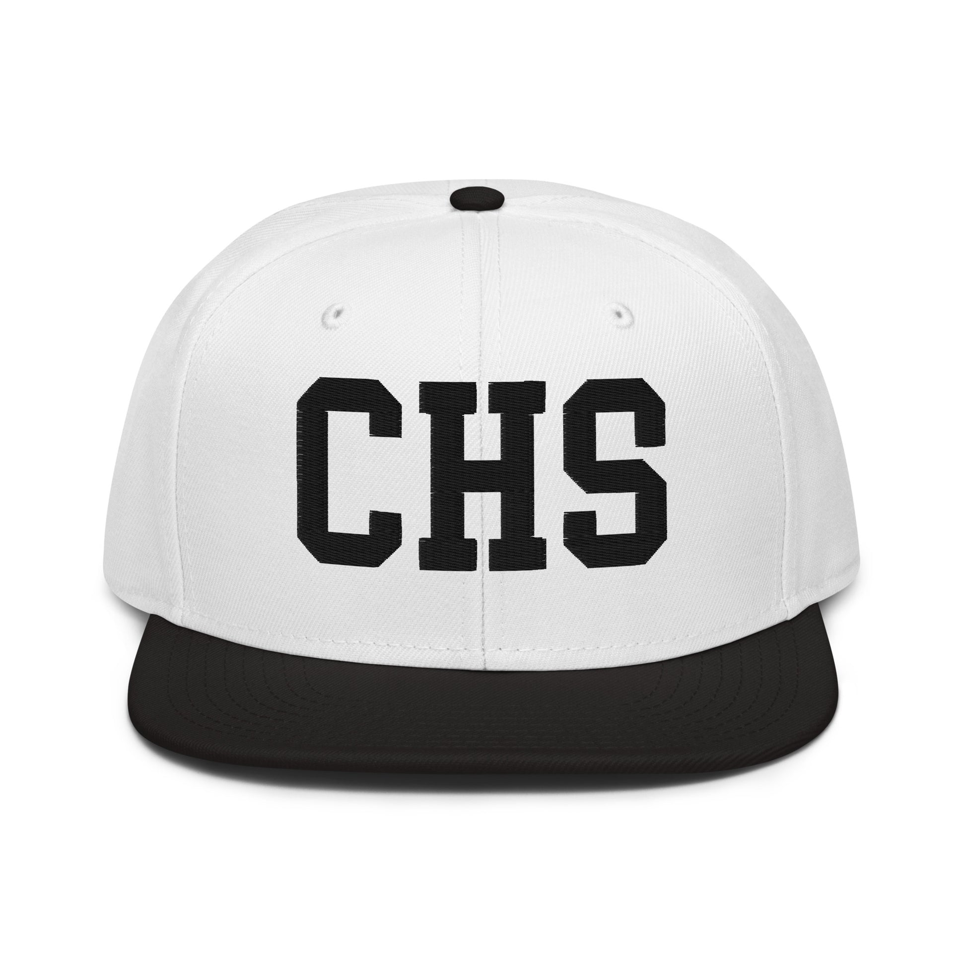College-Style Wool-Blend Snapback Hat • Black • CHS Charleston • YHM Designs - Image 23