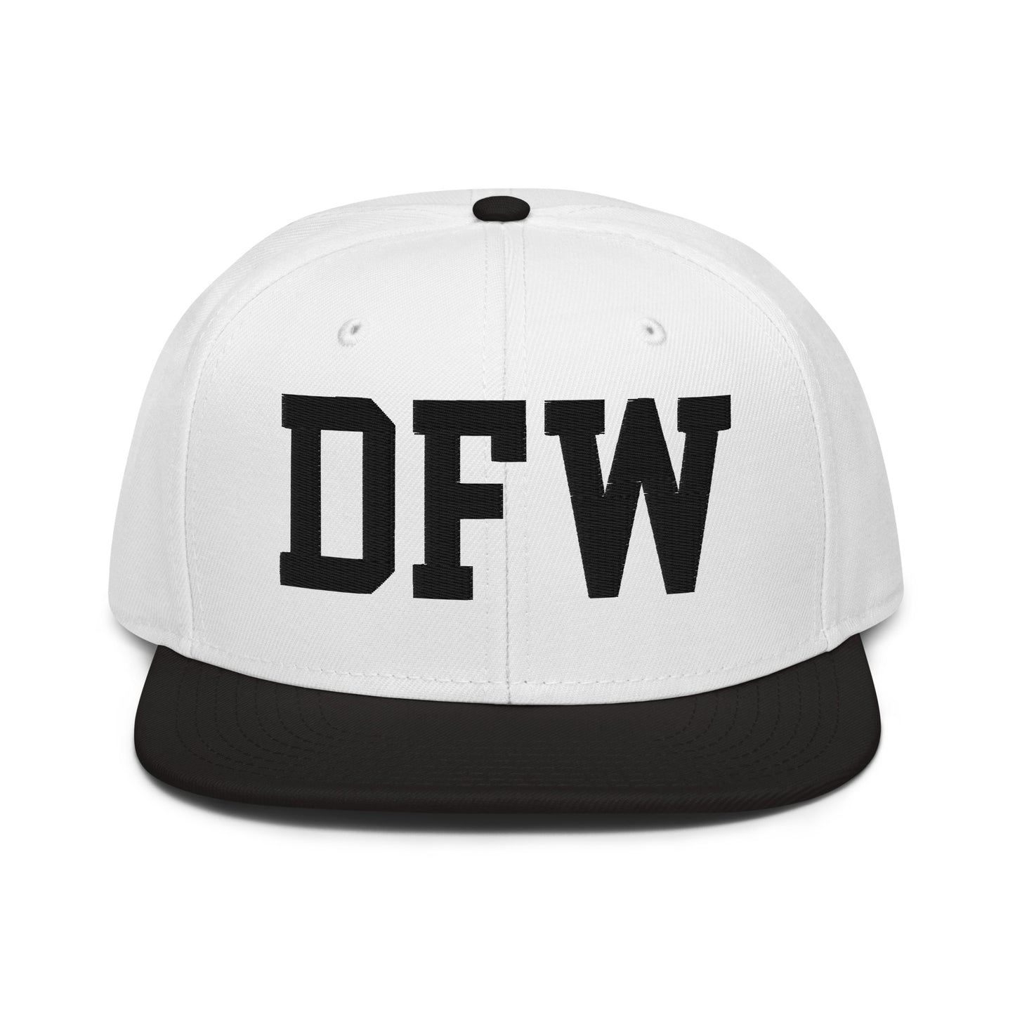 College-Style Wool-Blend Snapback Hat • Black • DFW Dallas • YHM Designs - Image 23