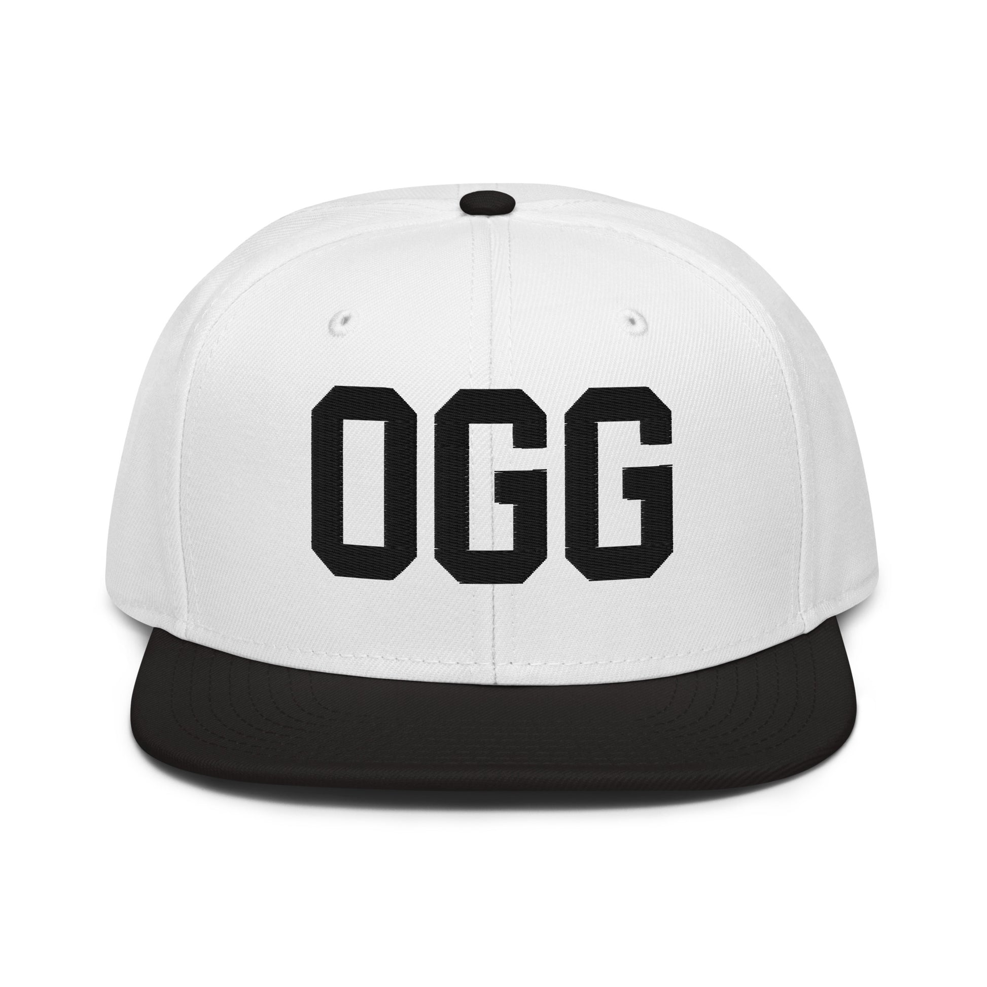 College-Style Wool-Blend Snapback Hat • Black • OGG Maui • YHM Designs - Image 23