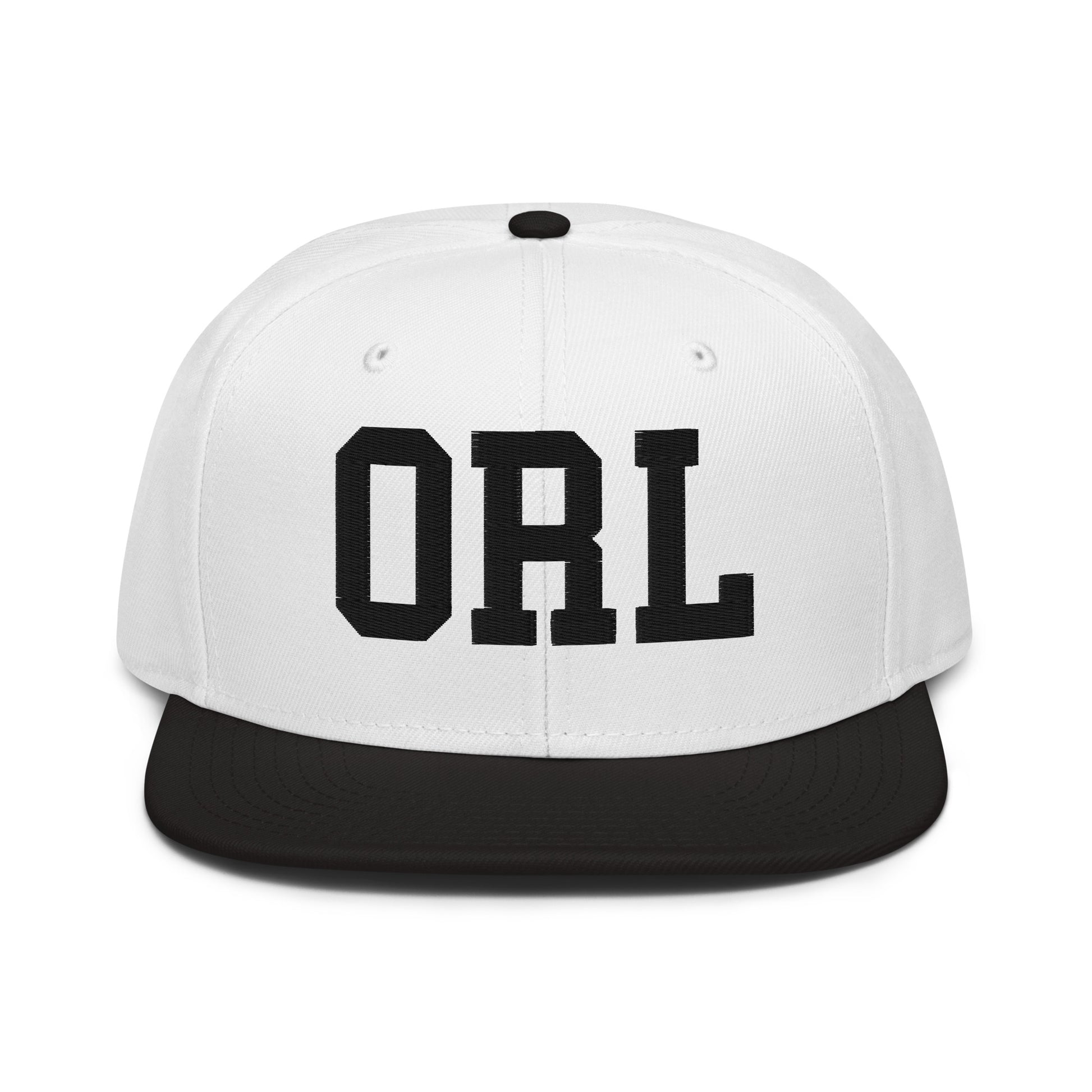 College-Style Wool-Blend Snapback Hat • Black • ORL Orlando • YHM Designs - Image 23