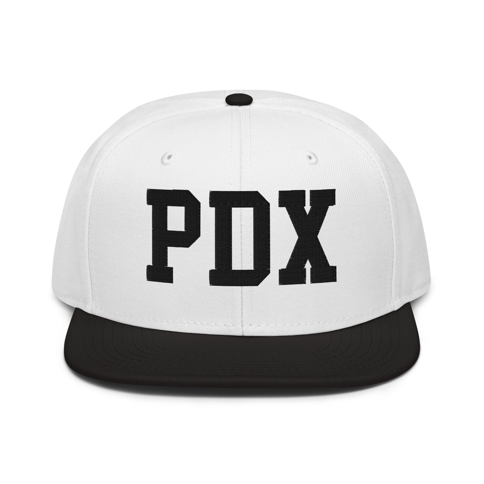 College-Style Wool-Blend Snapback Hat • Black • PDX Portland • YHM Designs - Image 23