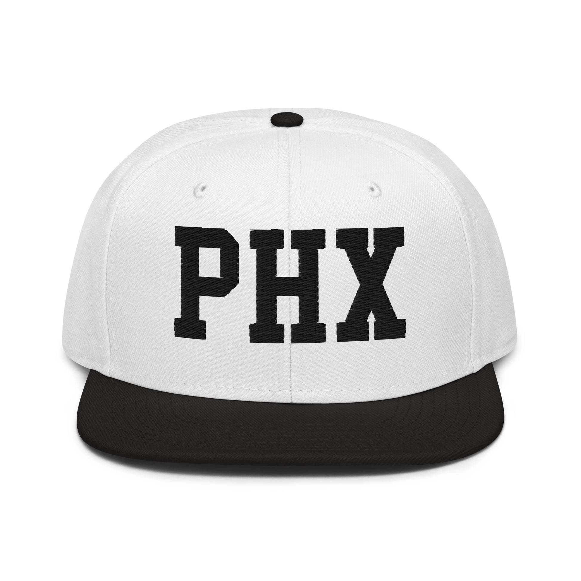 College-Style Wool-Blend Snapback Hat • Black • PHX Phoenix • YHM Designs - Image 23