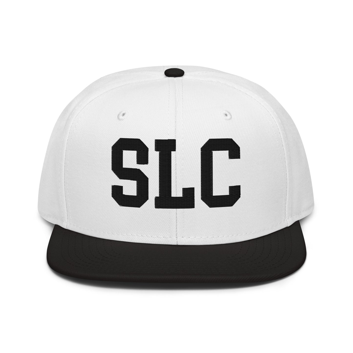 College-Style Wool-Blend Snapback Hat • Black • SLC Salt Lake City • YHM Designs - Image 23