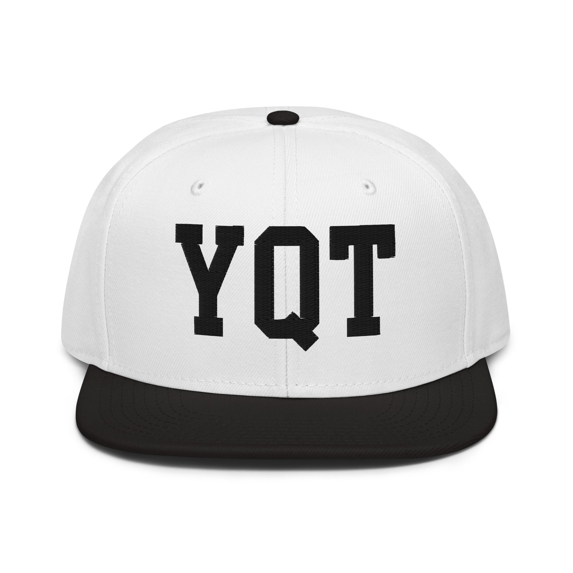 College-Style Wool-Blend Snapback Hat • Black • YQT Thunder Bay • YHM Designs - Image 23