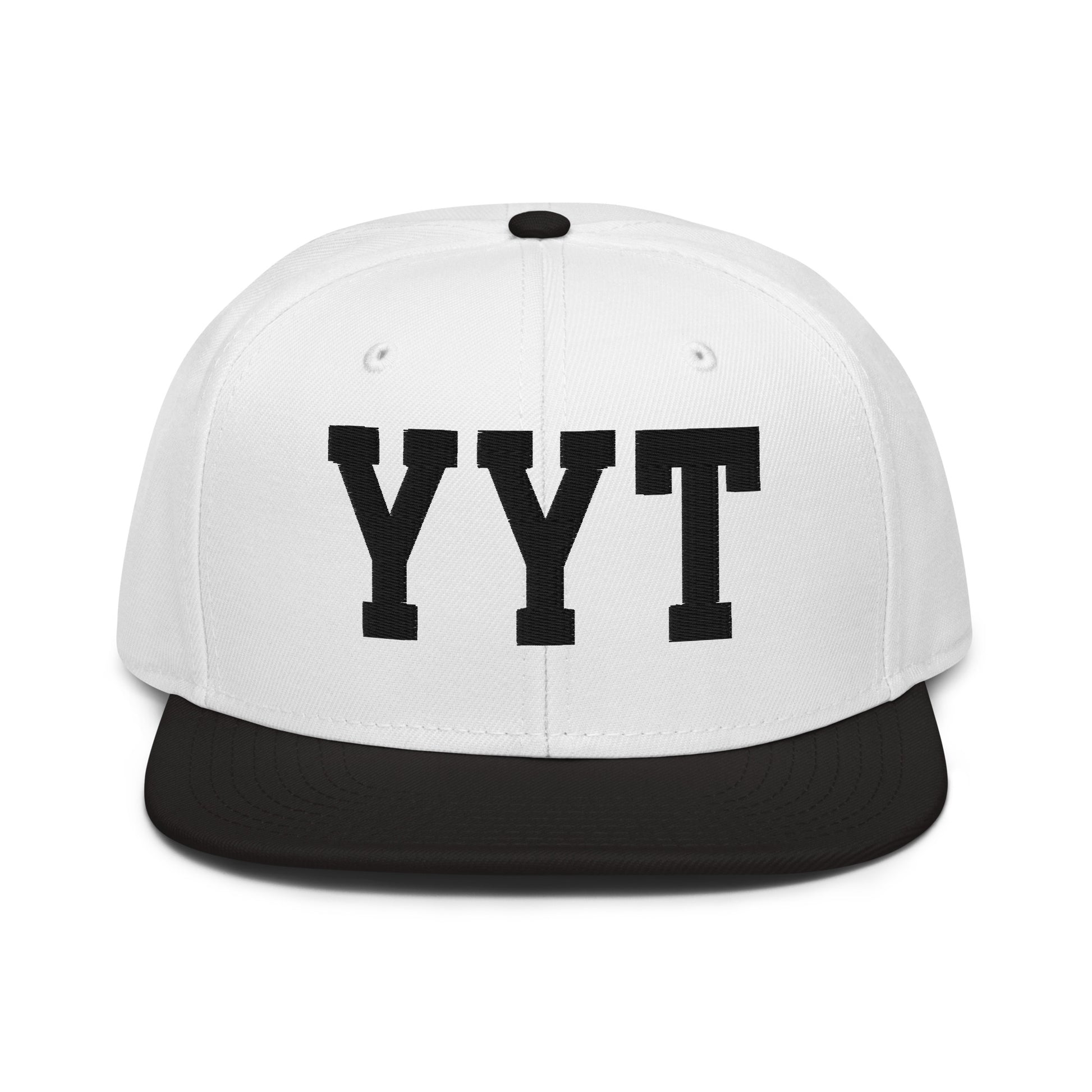 College-Style Wool-Blend Snapback Hat • Black • YYT St. John's • YHM Designs - Image 23